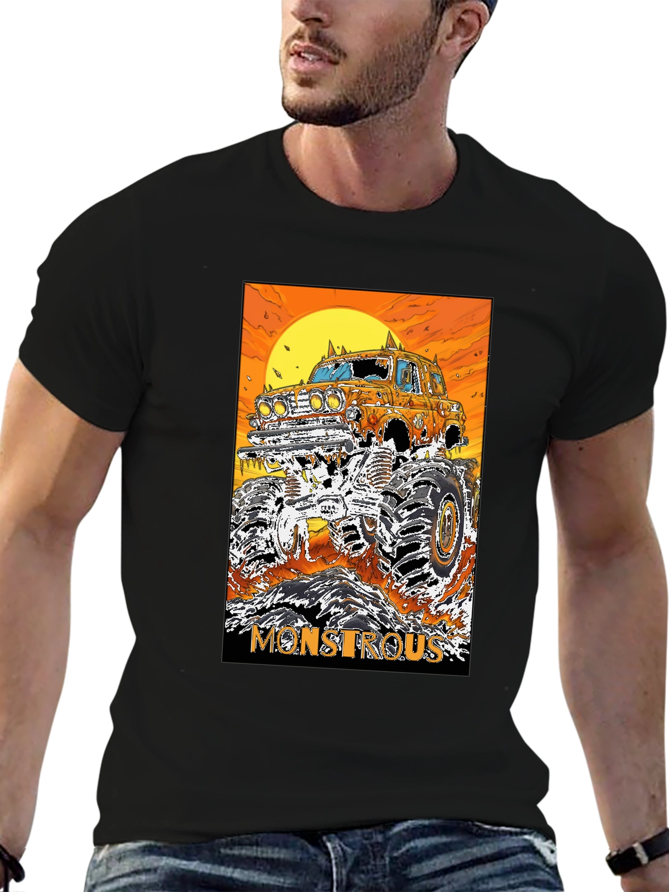 Monstrous Graphic Tee - Monster Truck T-Shirt