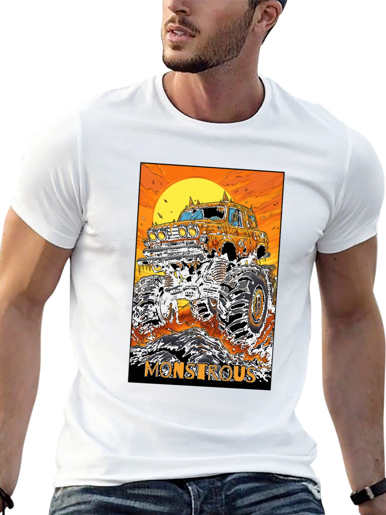 Monstrous Graphic Tee - Monster Truck T-Shirt
