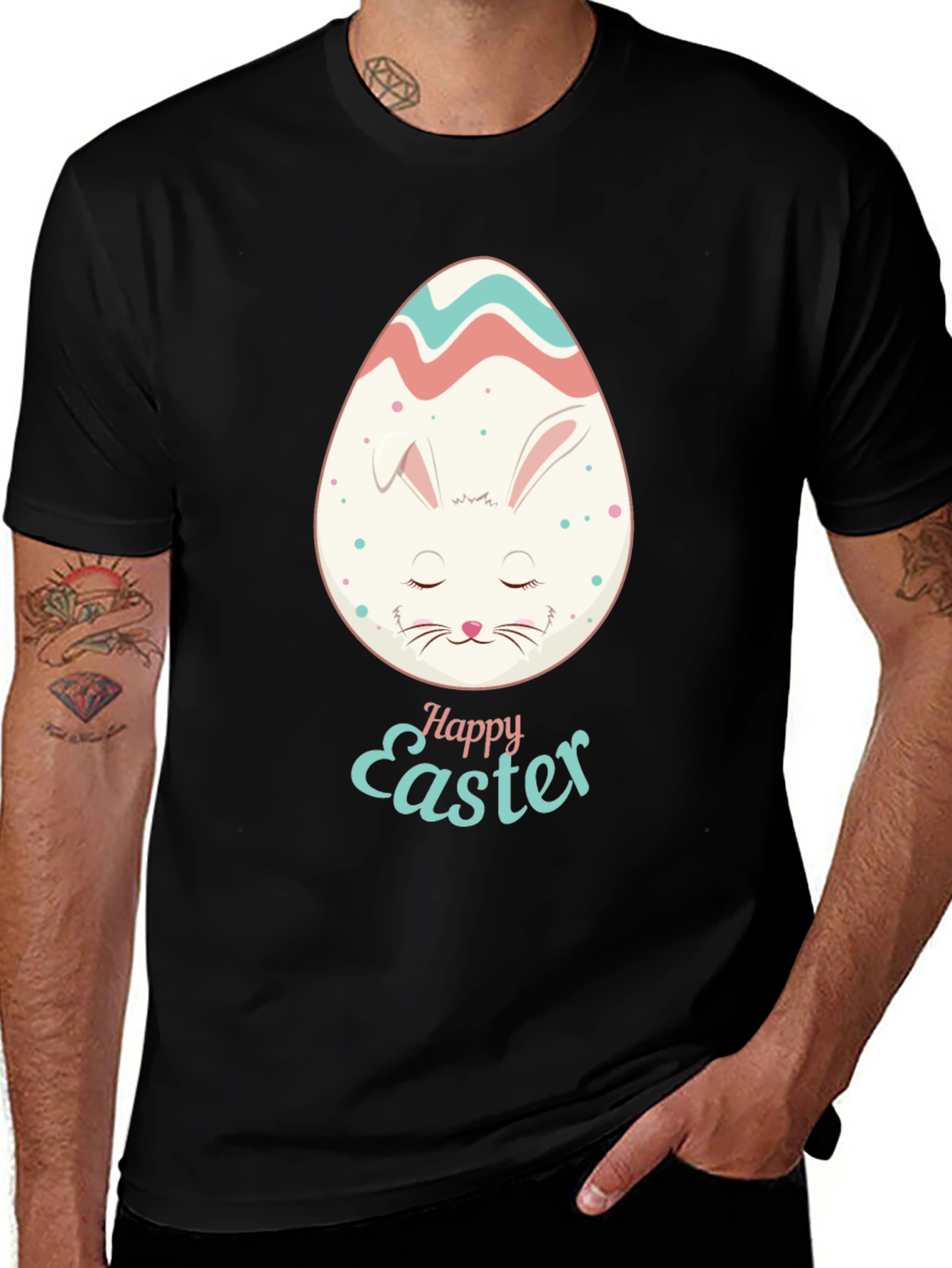 Happy Easter Bunny Egg Graphic Tee