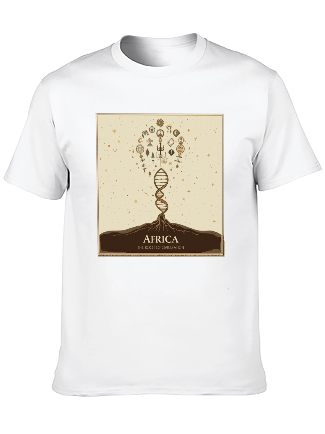Africa Root of Civilization Black Graphic T-Shirt