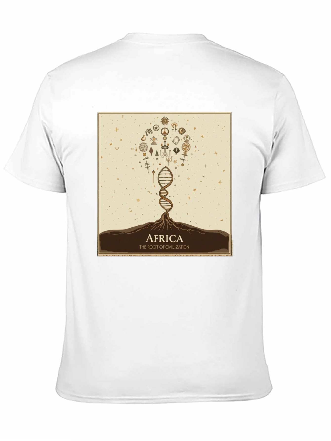 Africa Root of Civilization Black Graphic T-Shirt
