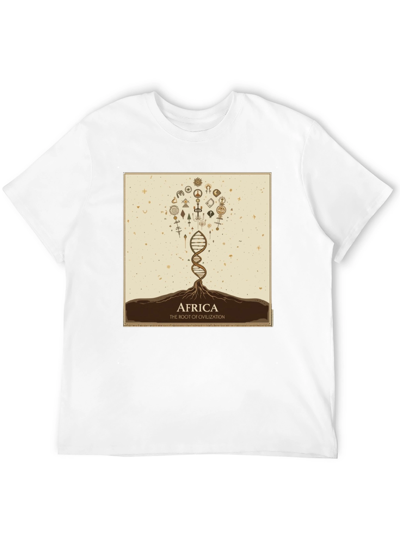 Africa Root of Civilization Black Graphic T-Shirt