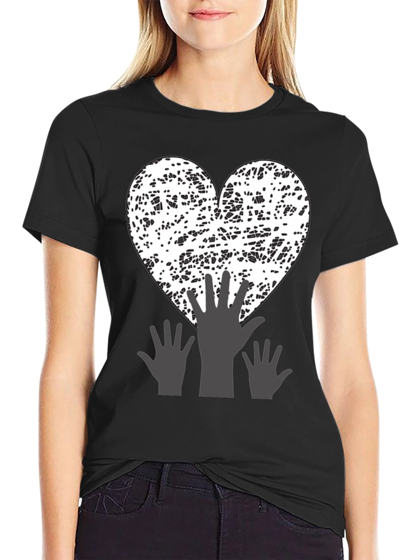 Abstract Heart Hands T-Shirt