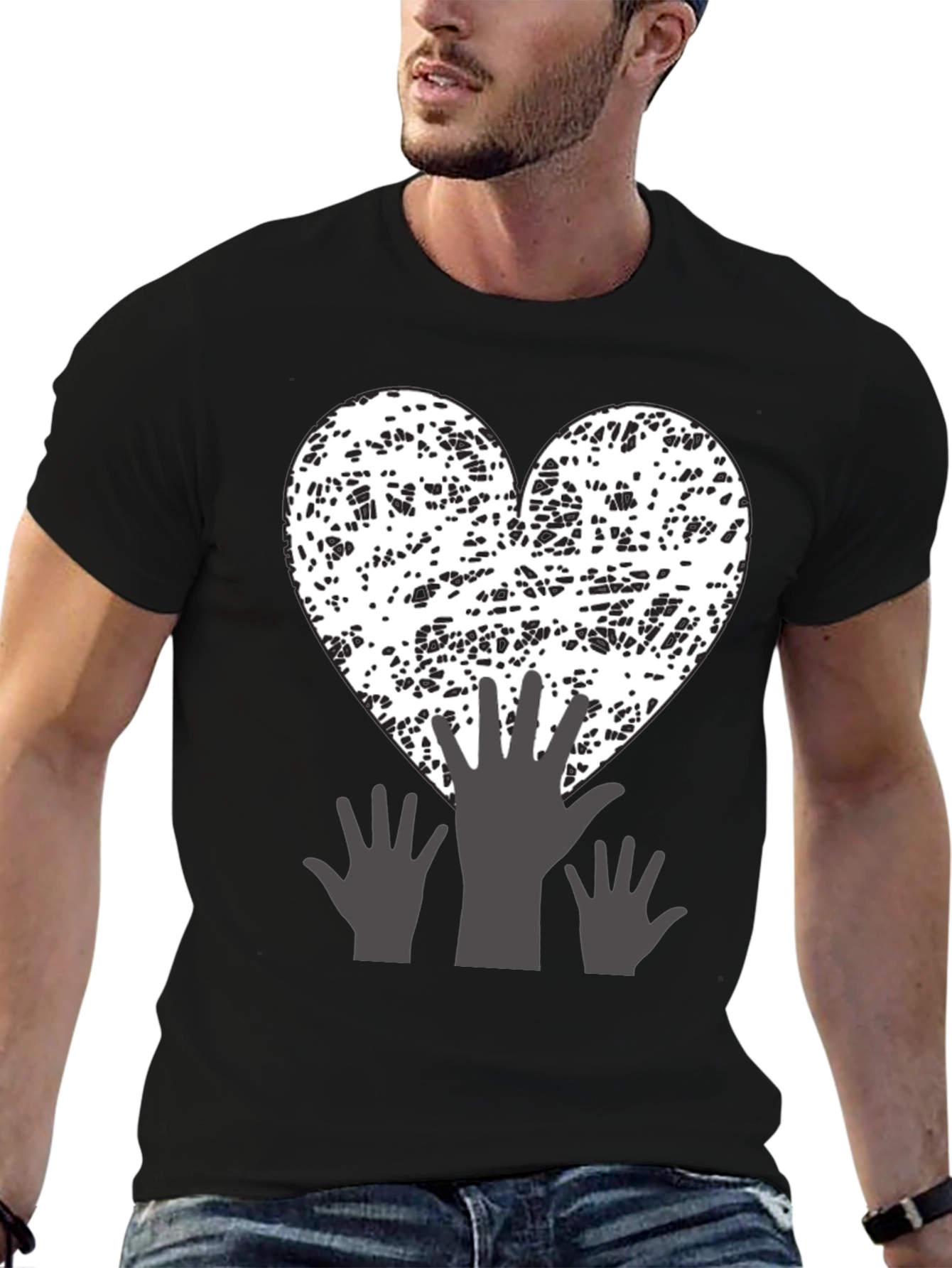 Abstract Heart Hands T-Shirt