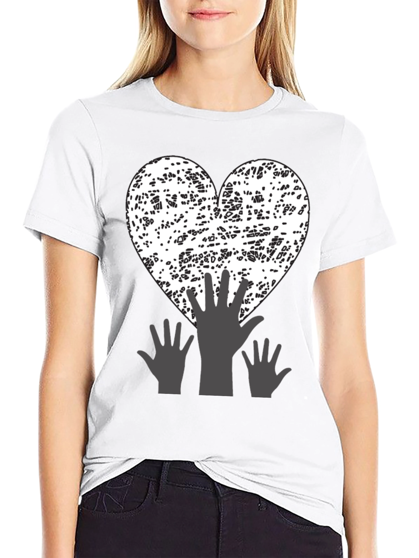 Abstract Heart Hands T-Shirt
