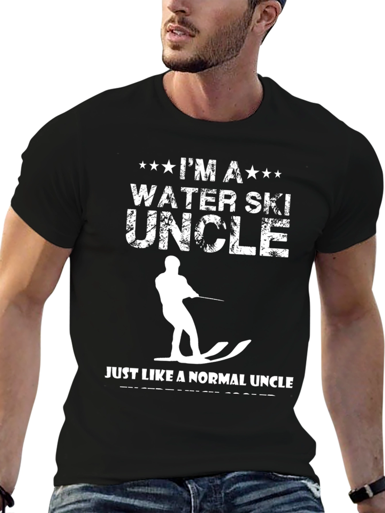 Water Ski Uncle Graphic Tee - Fun Summer Gift