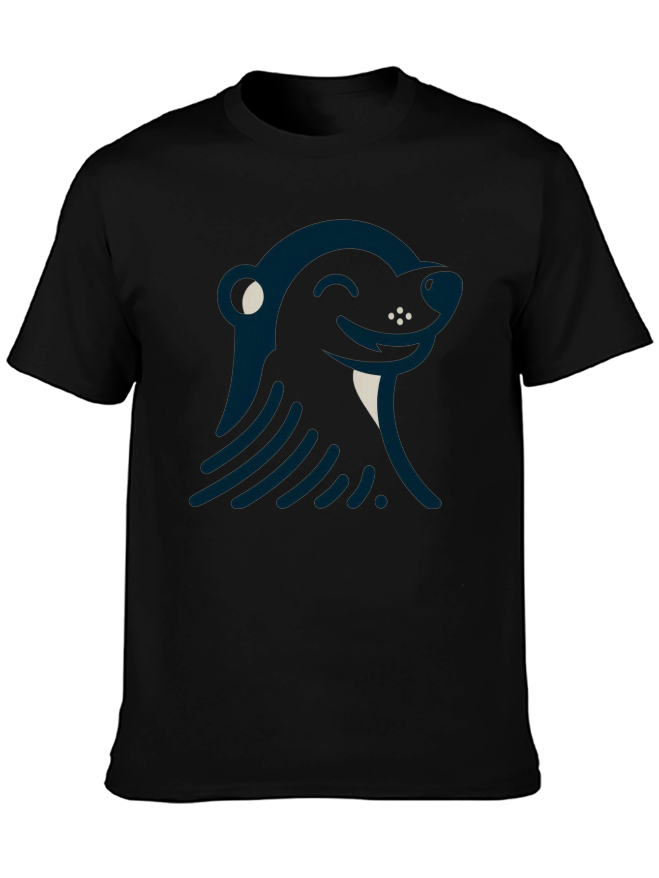 Cool Graphic Tee - Smiling Wolverine Design