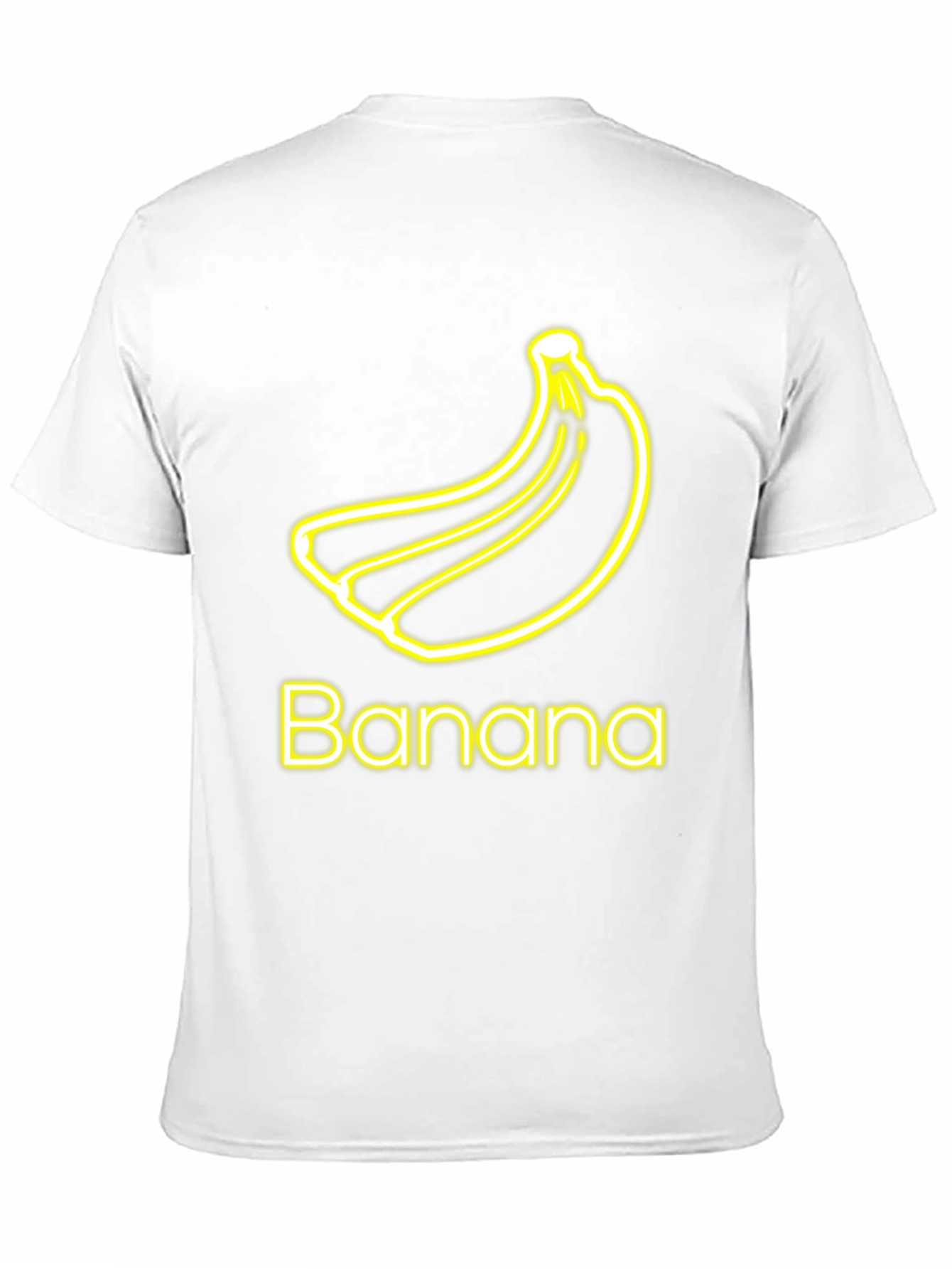 Banana Neon Graphic Tee - Casual Black T-Shirt