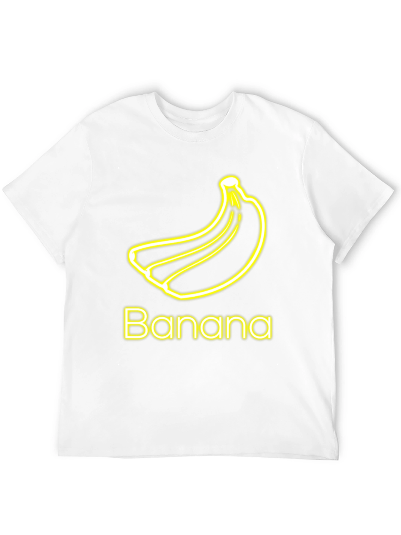 Banana Neon Graphic Tee - Casual Black T-Shirt