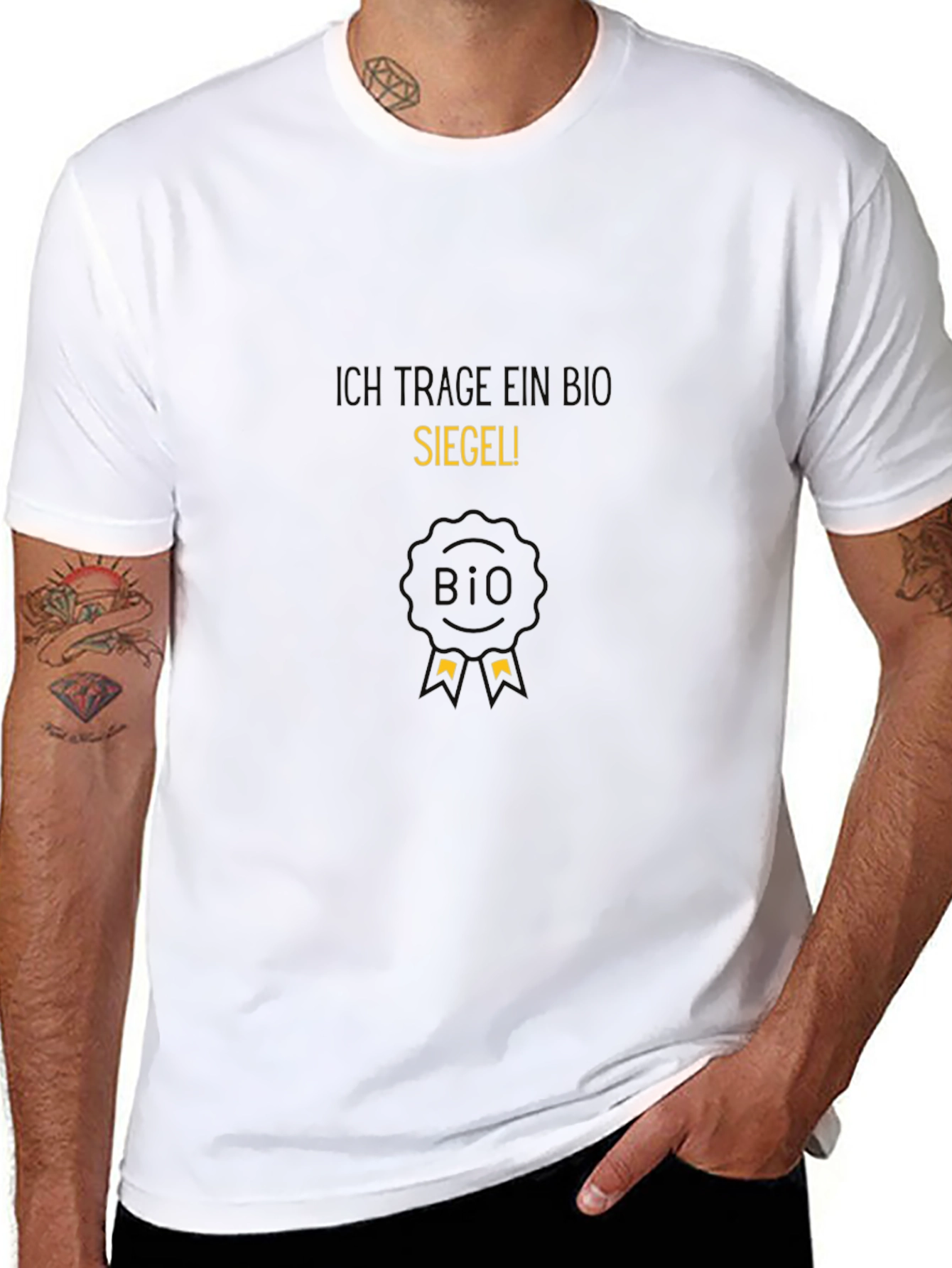 I wear a BIO seal! Black T-Shirt