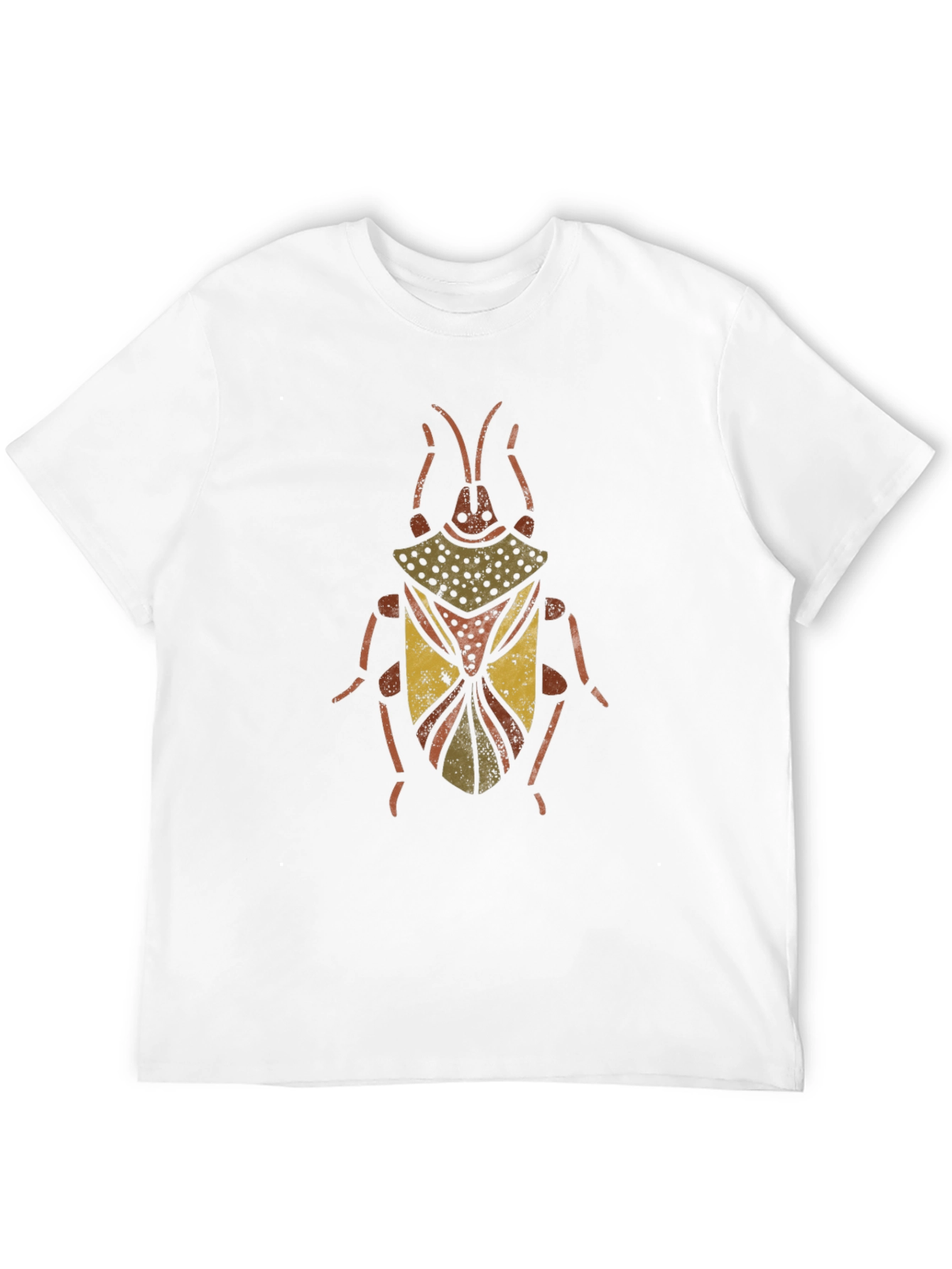 Unique Beetle Graphic Print Black T-Shirt