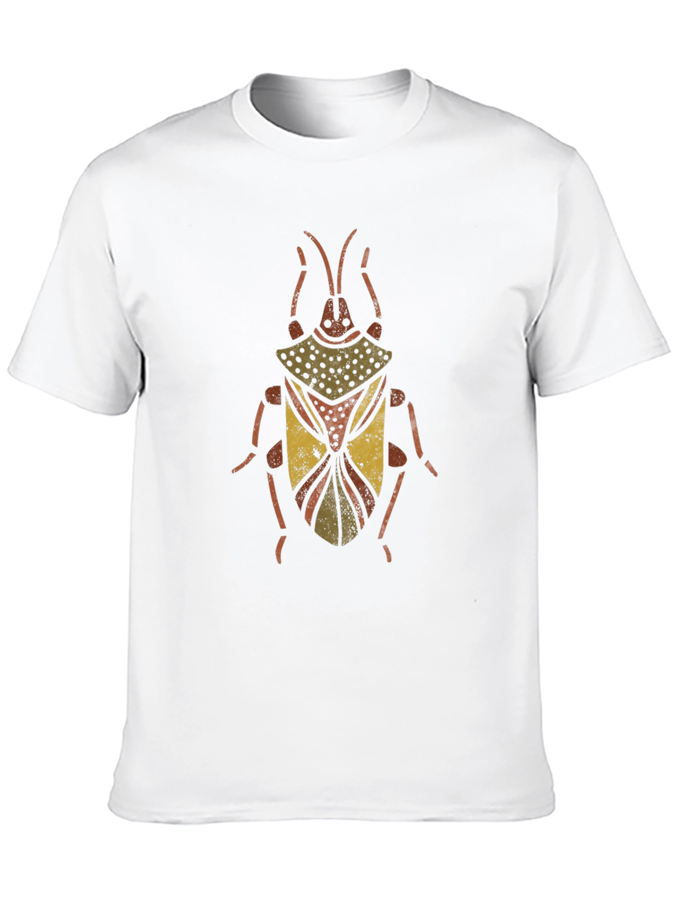 Unique Beetle Graphic Print Black T-Shirt