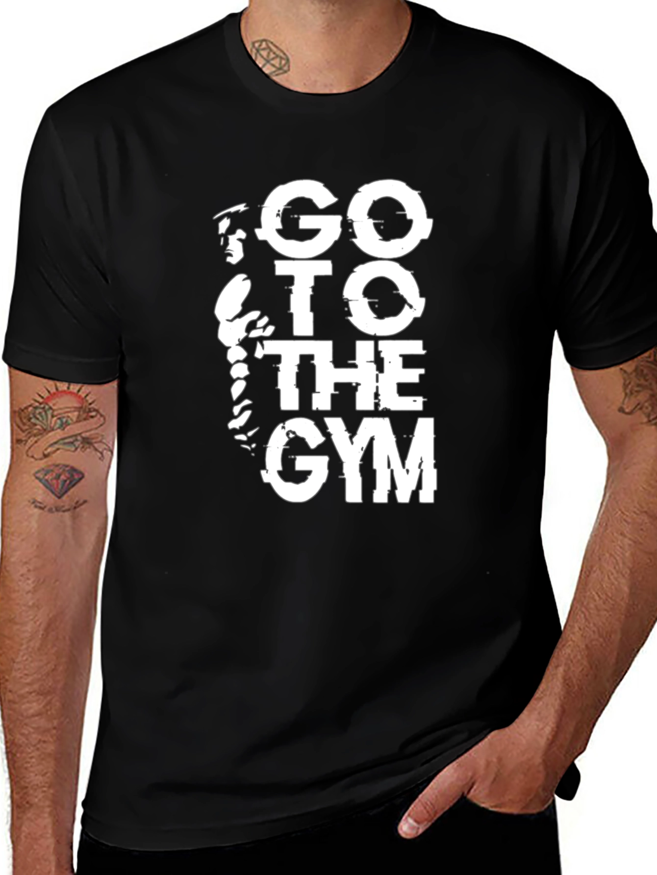 Go To The Gym Black T-Shirt