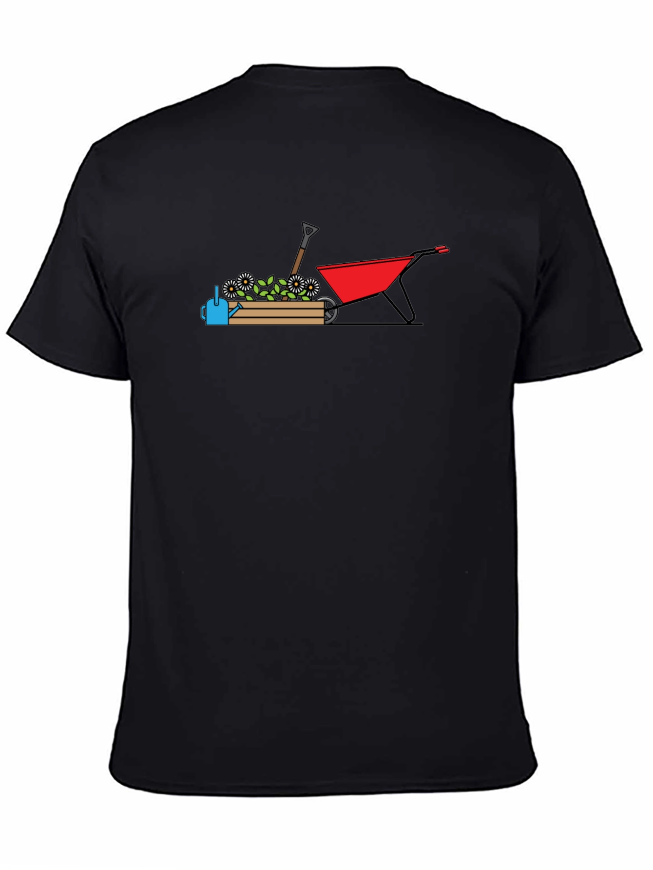 Gardening Graphic T-Shirt - Black Crew Neck Tee