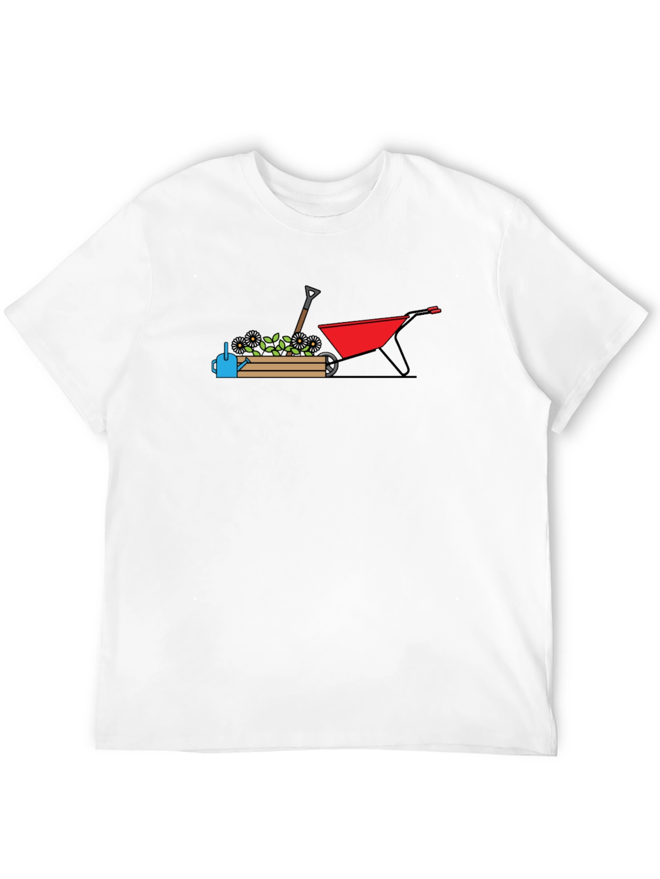 Gardening Graphic T-Shirt - Black Crew Neck Tee