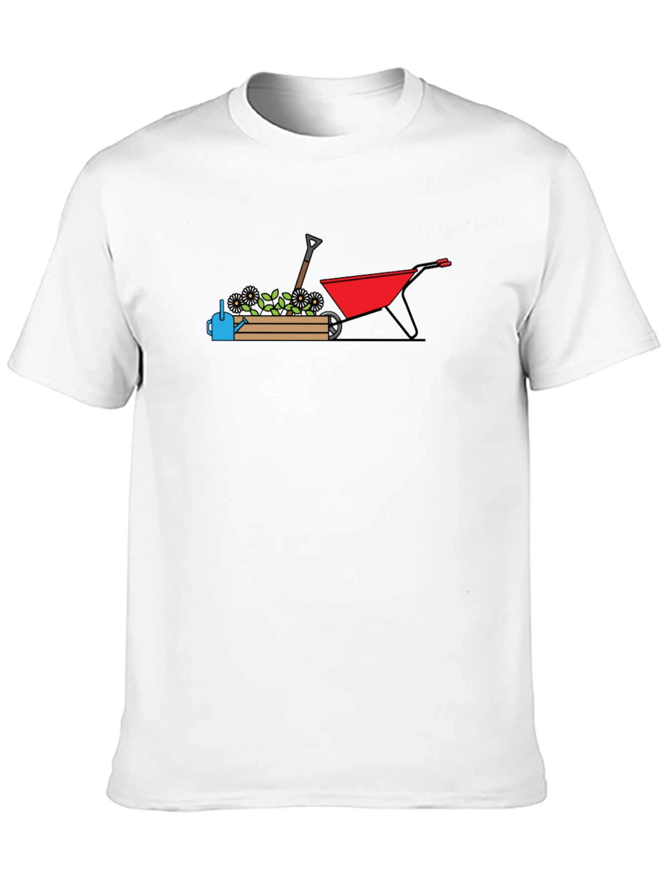 Gardening Graphic T-Shirt - Black Crew Neck Tee