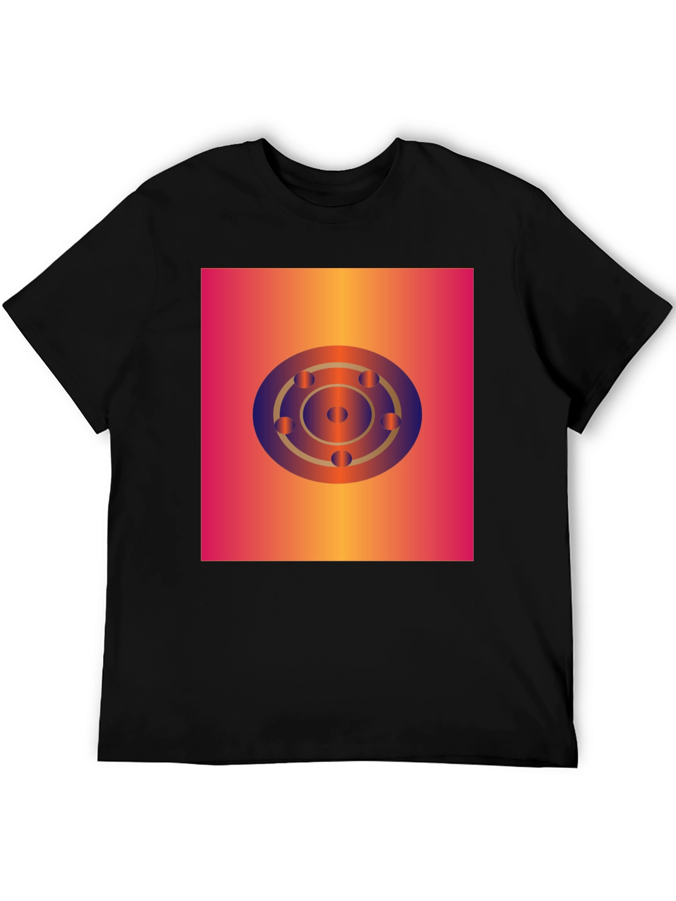 Geometric Circle Graphic Tee - Abstract Design