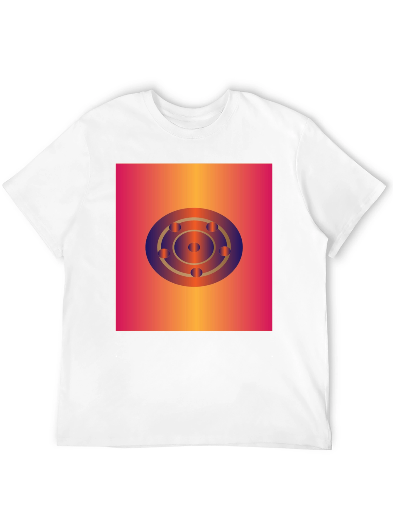 Geometric Circle Graphic Tee - Abstract Design