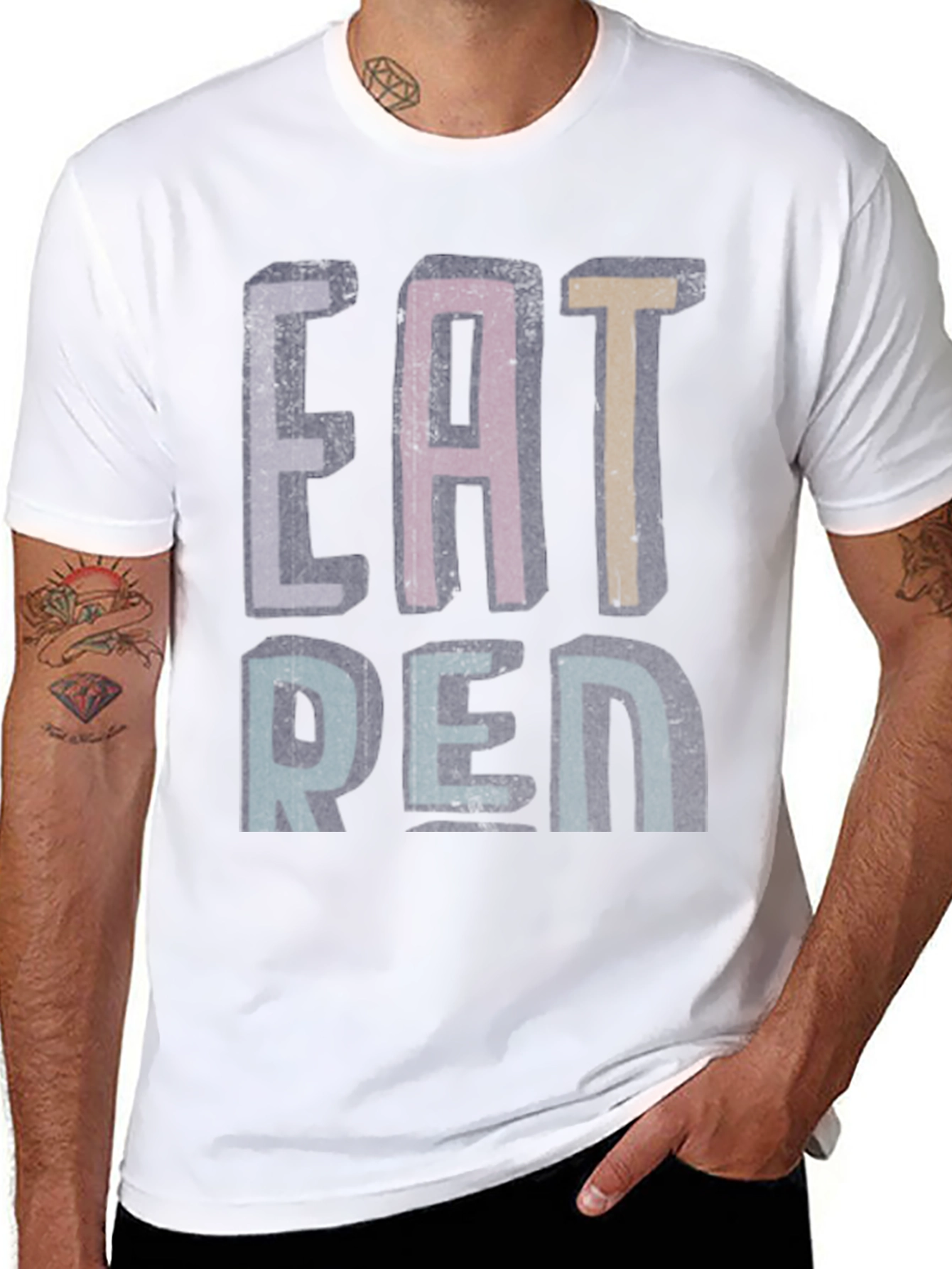 Eat Ren Fun Graphic T-Shirt