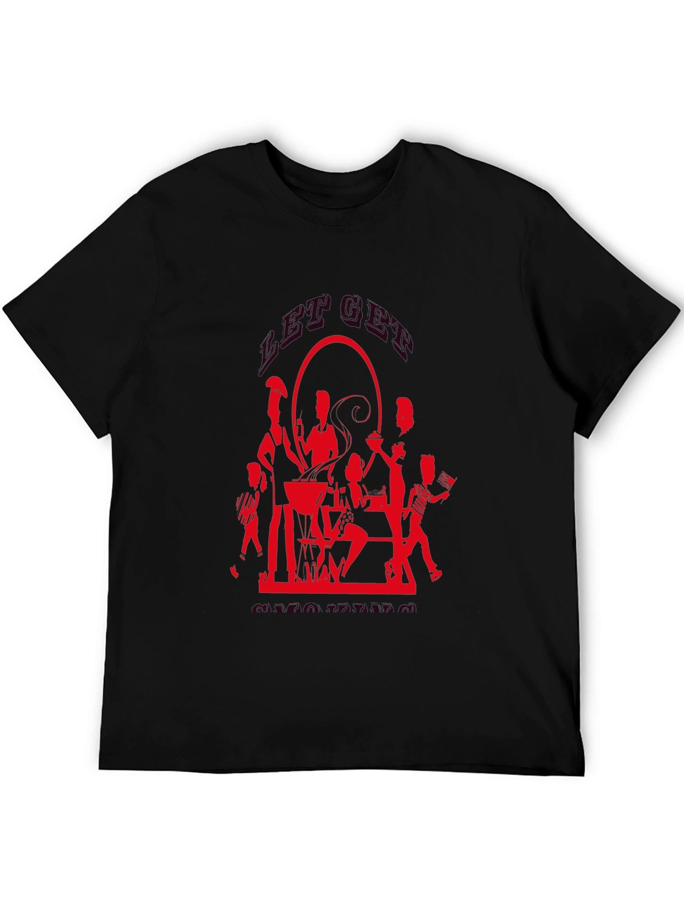 BBQ Silhouette Graphic T-Shirt