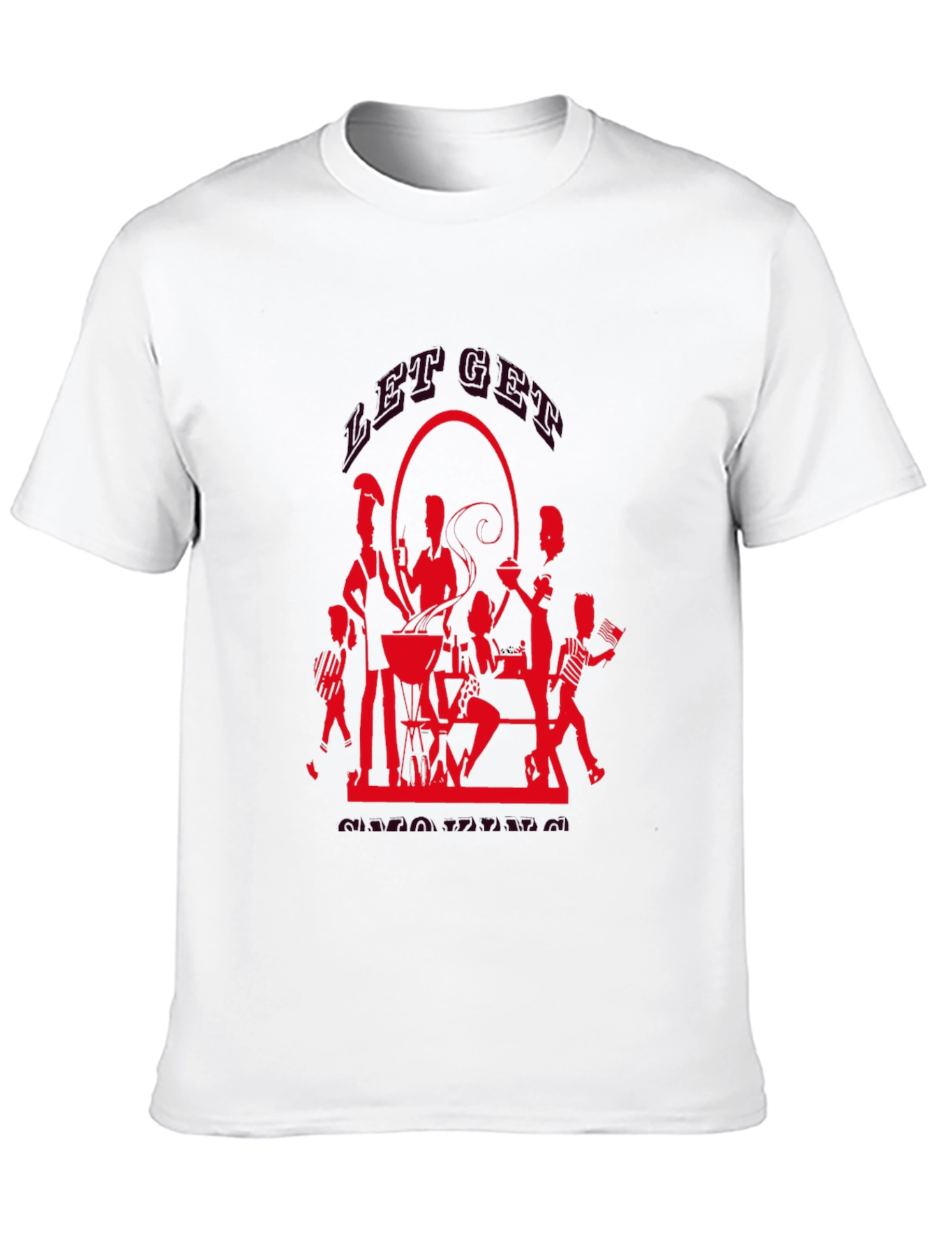 BBQ Silhouette Graphic T-Shirt