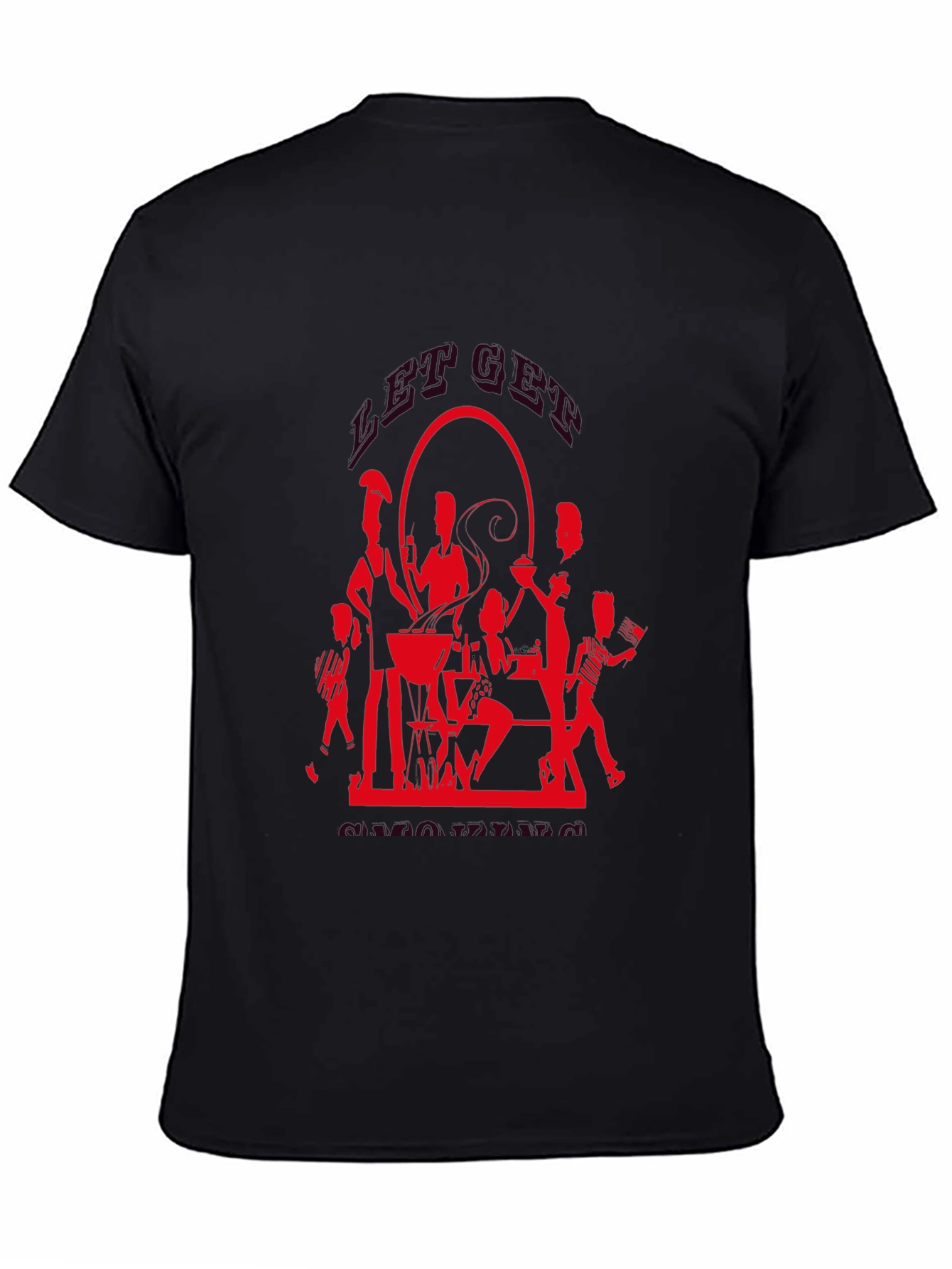 BBQ Silhouette Graphic T-Shirt
