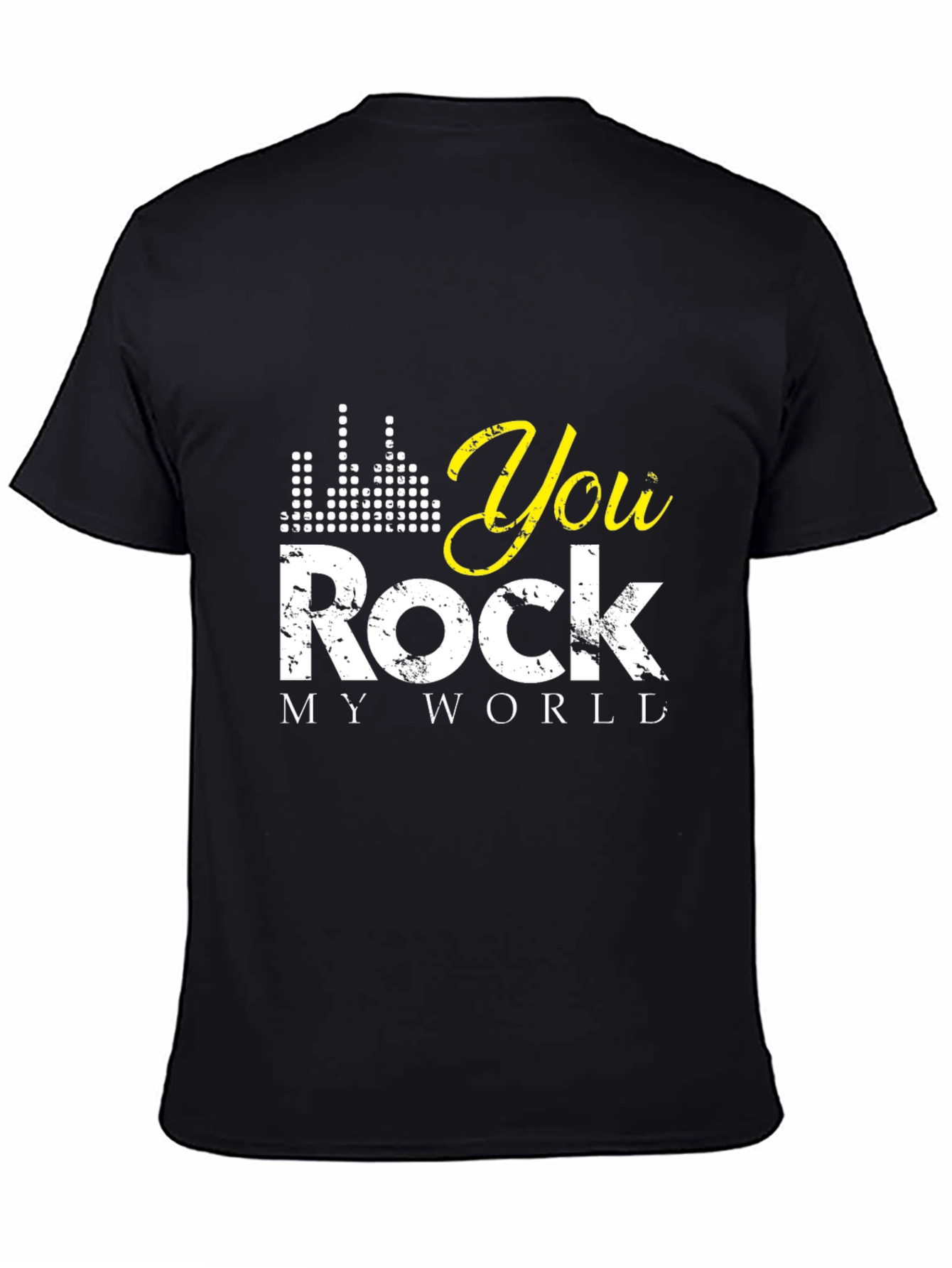 You Rock My World Black Graphic Tee