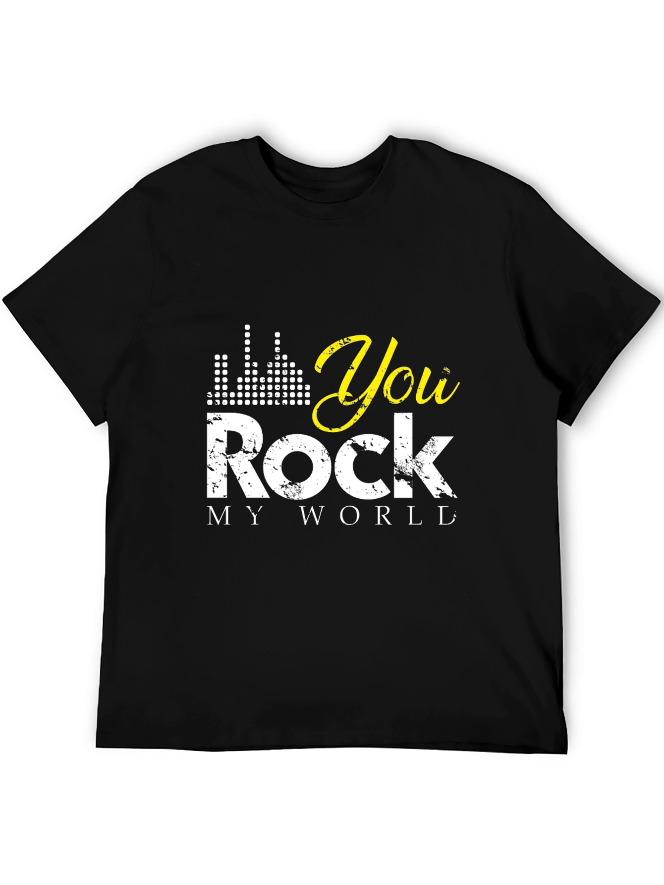 You Rock My World Black Graphic Tee