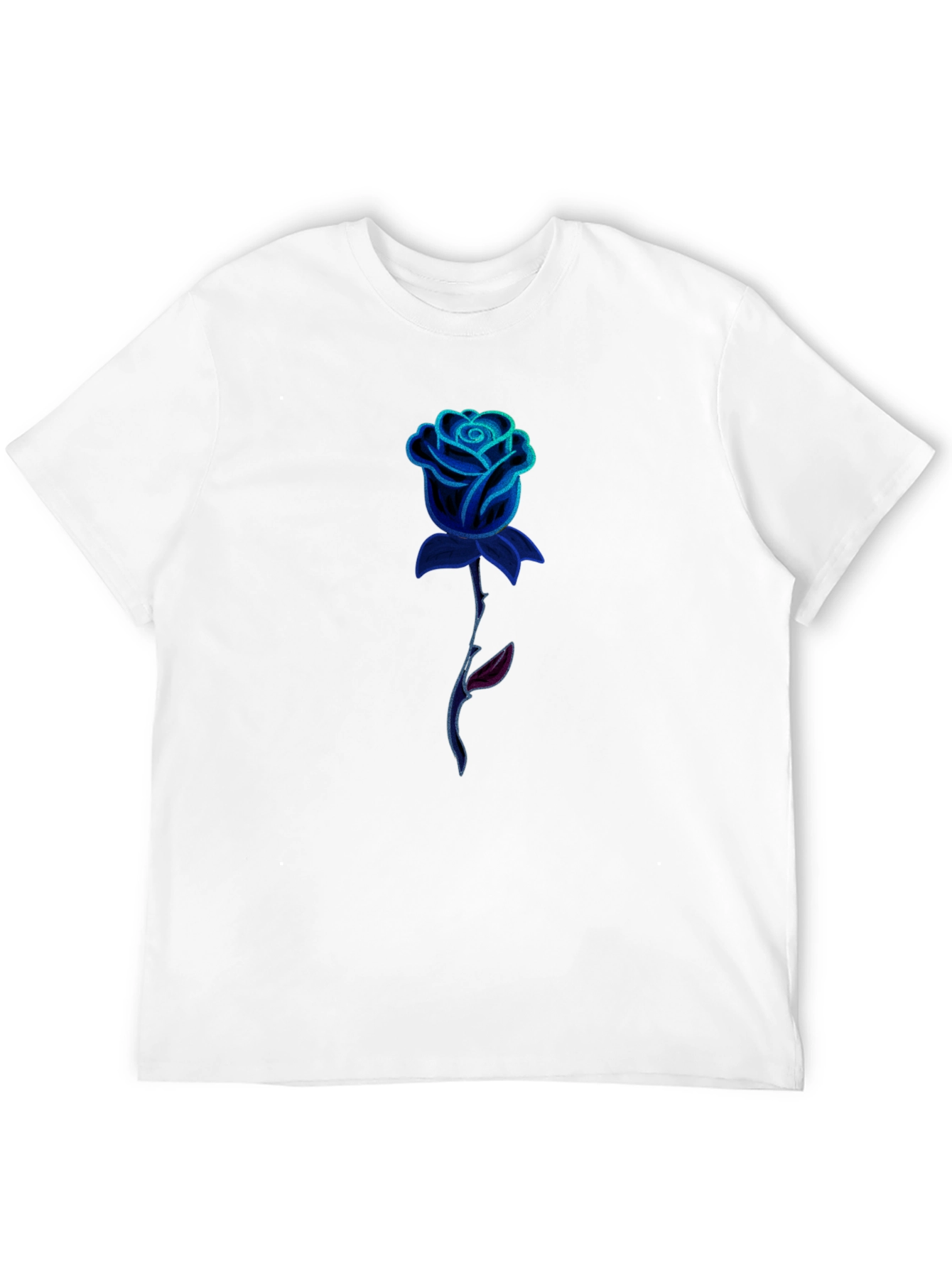 Mens Black Rose Graphic Tee