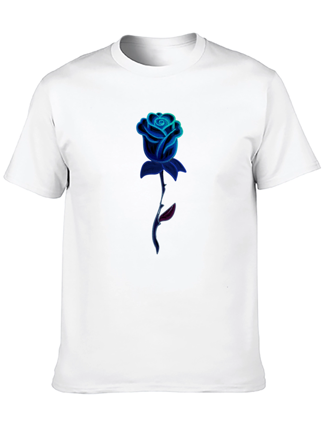 Mens Black Rose Graphic Tee