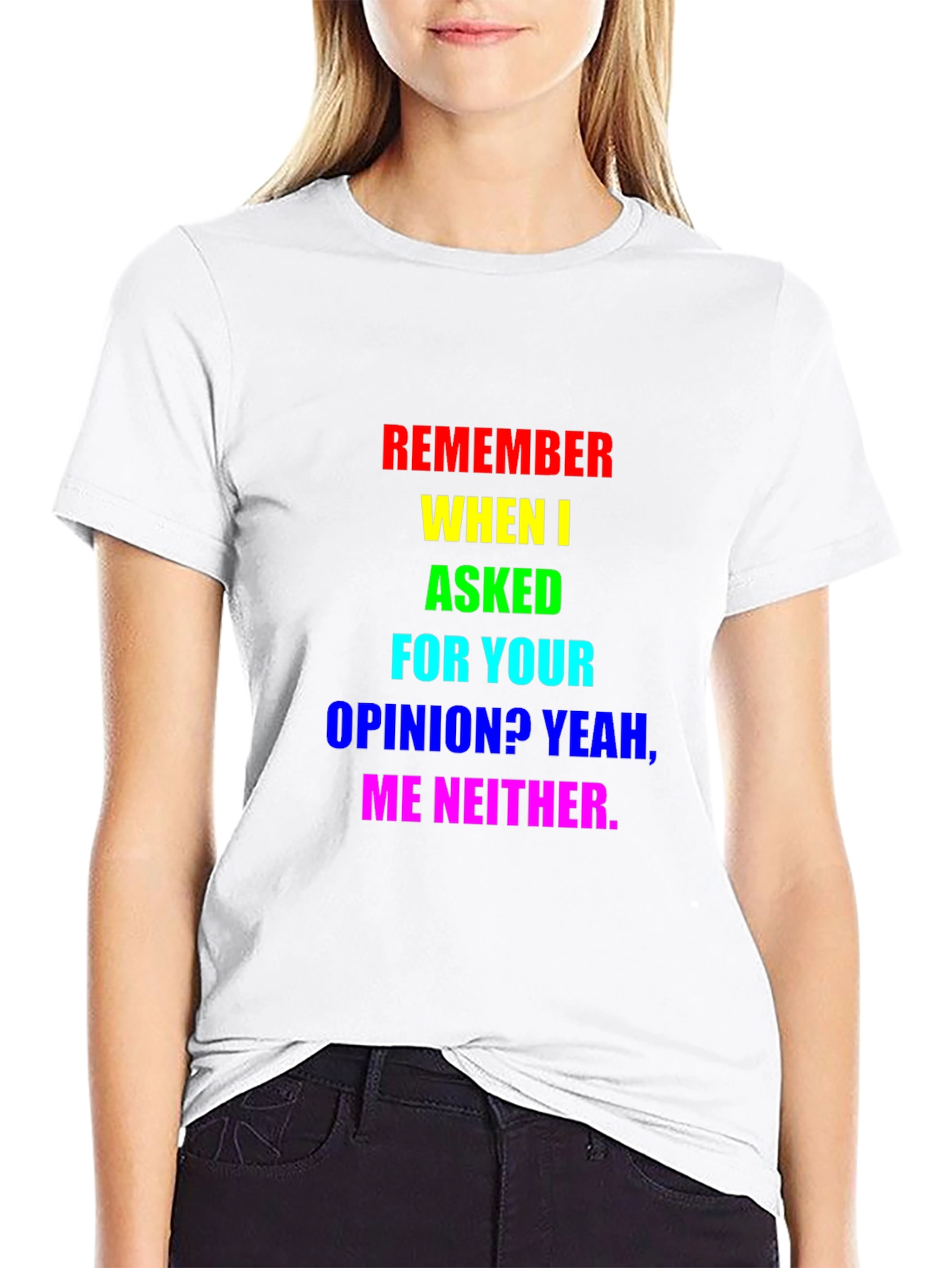 Sarcastic Rainbow Opinion T-Shirt