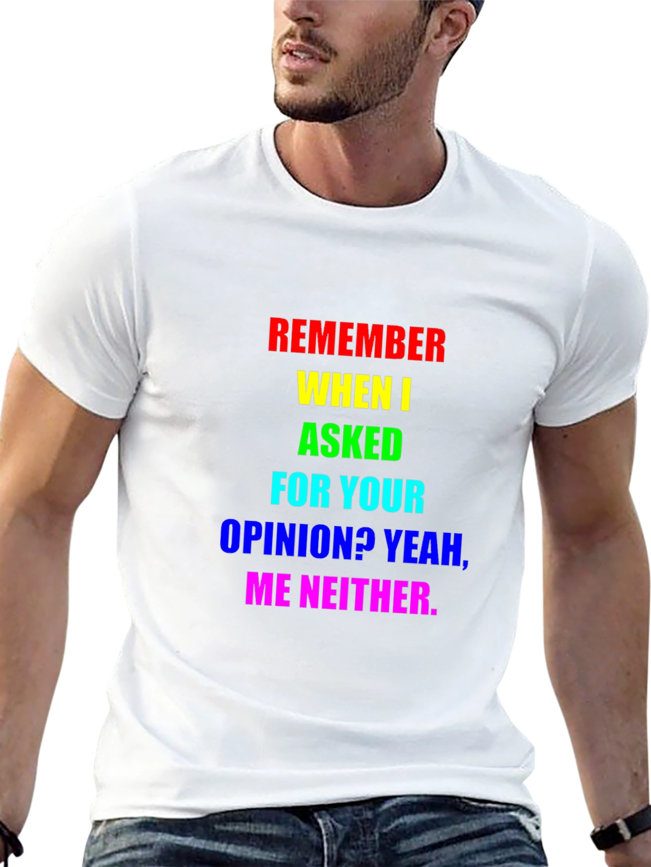 Sarcastic Rainbow Opinion T-Shirt
