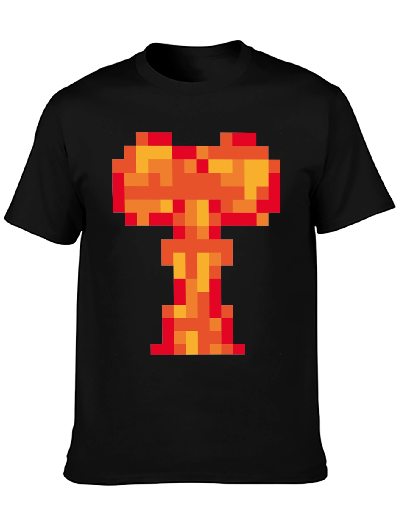 Pixel Fire T-Shirt - Retro Gaming Style