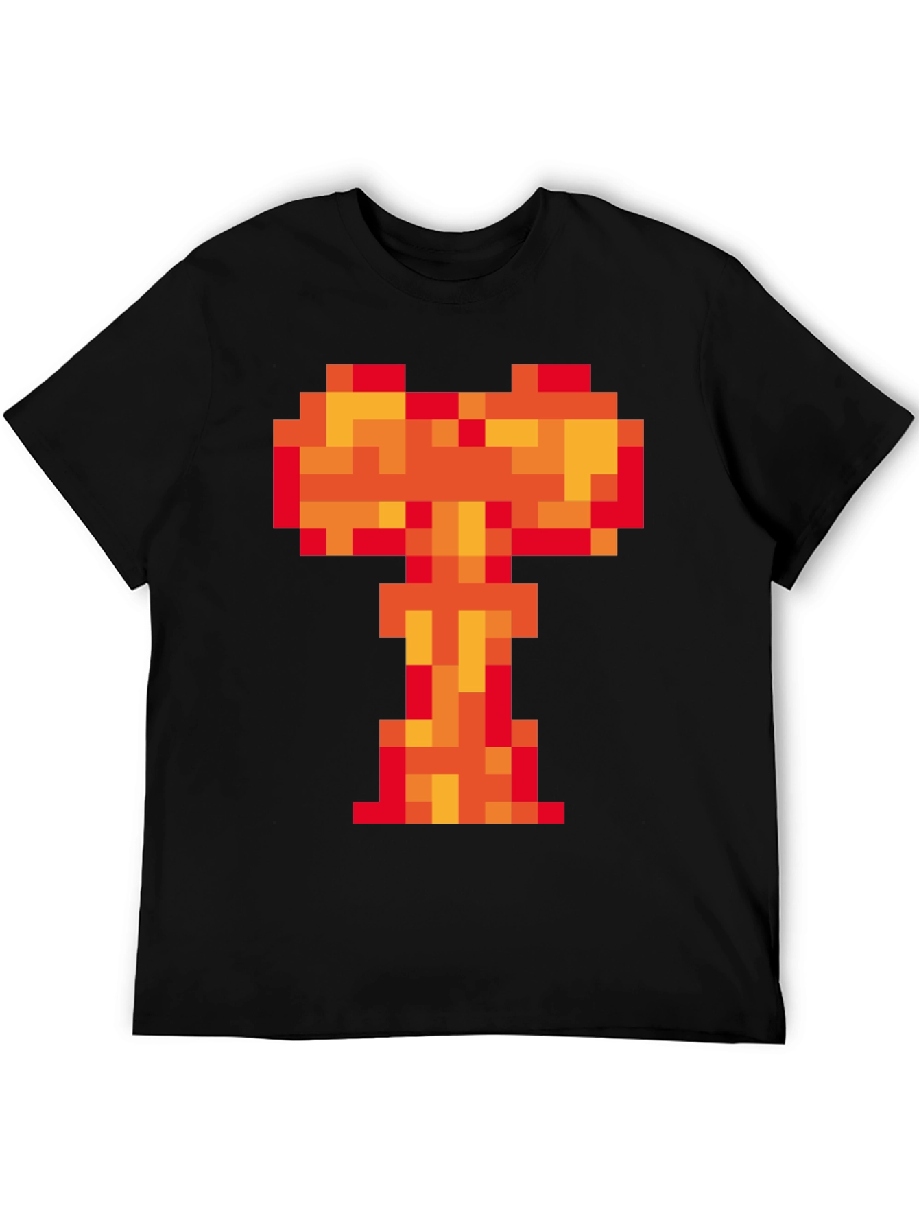 Pixel Fire T-Shirt - Retro Gaming Style