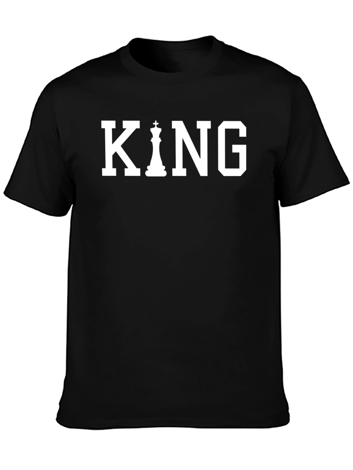 King Chess Piece T-Shirt - Black Graphic Tee