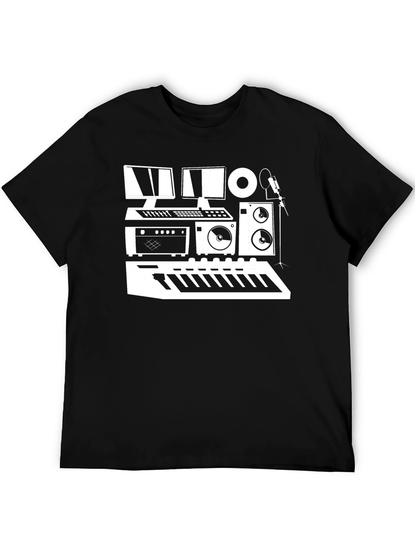 Music Studio Black T-Shirt