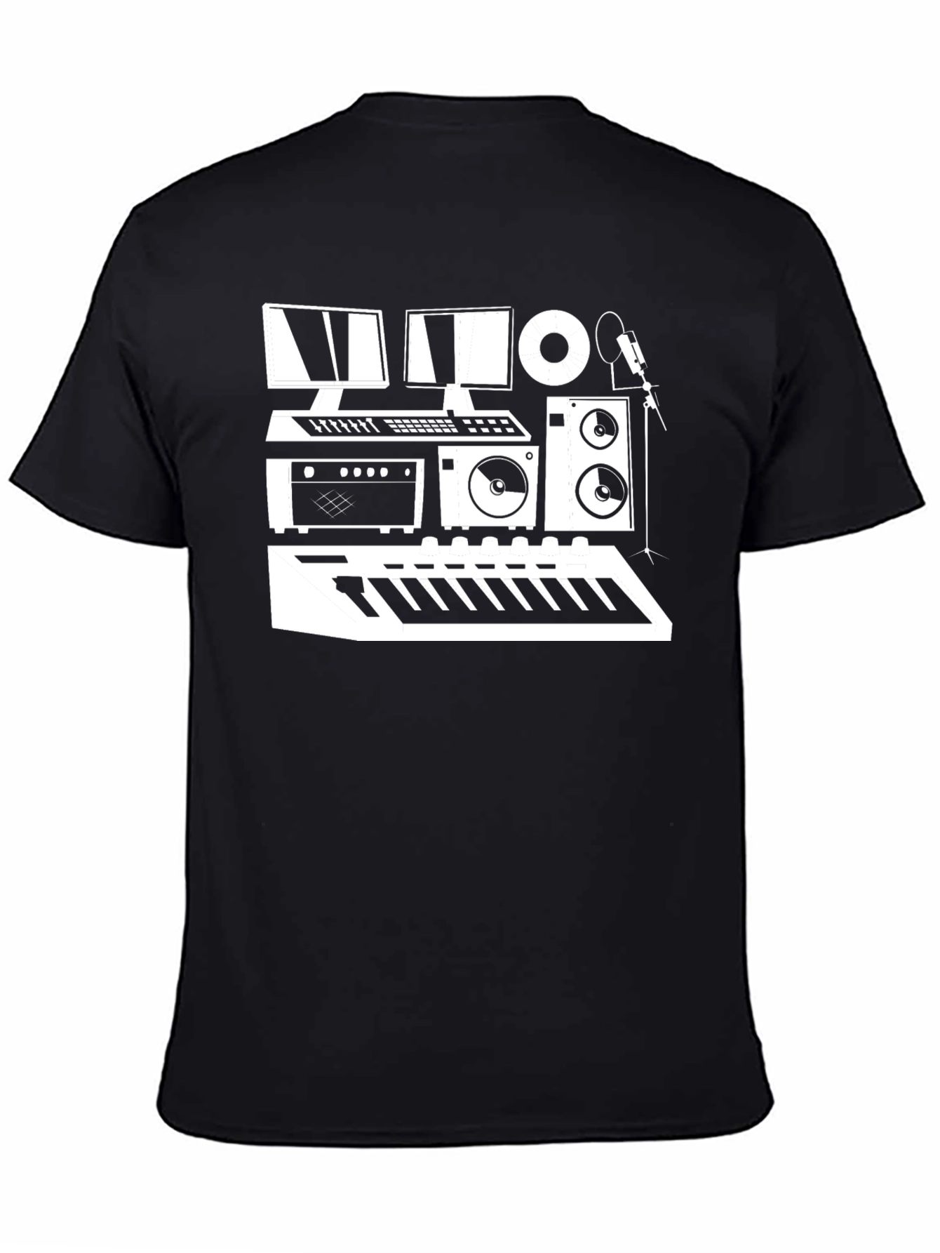 Music Studio Black T-Shirt