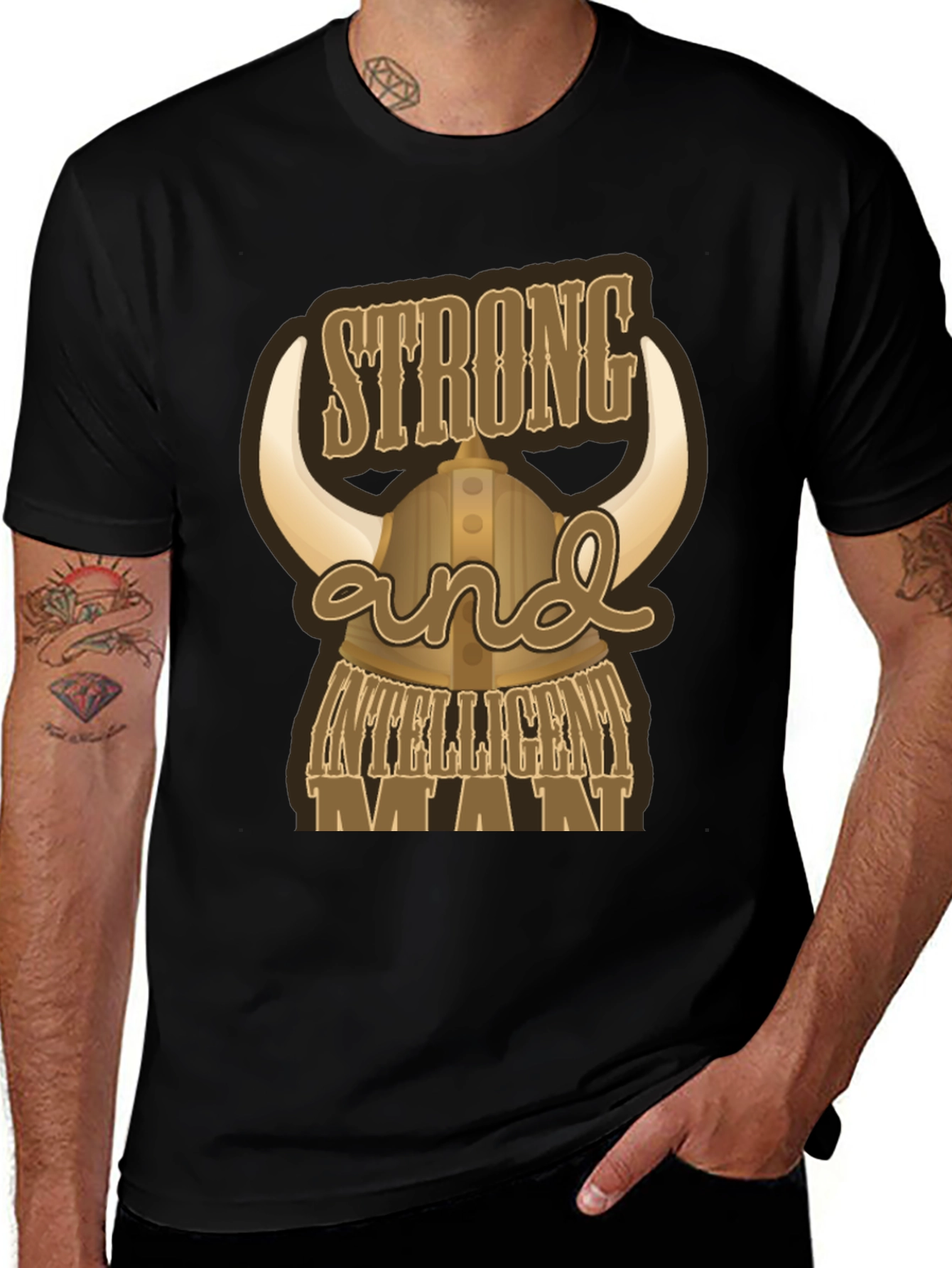 Strong and Intelligent Man T-Shirt