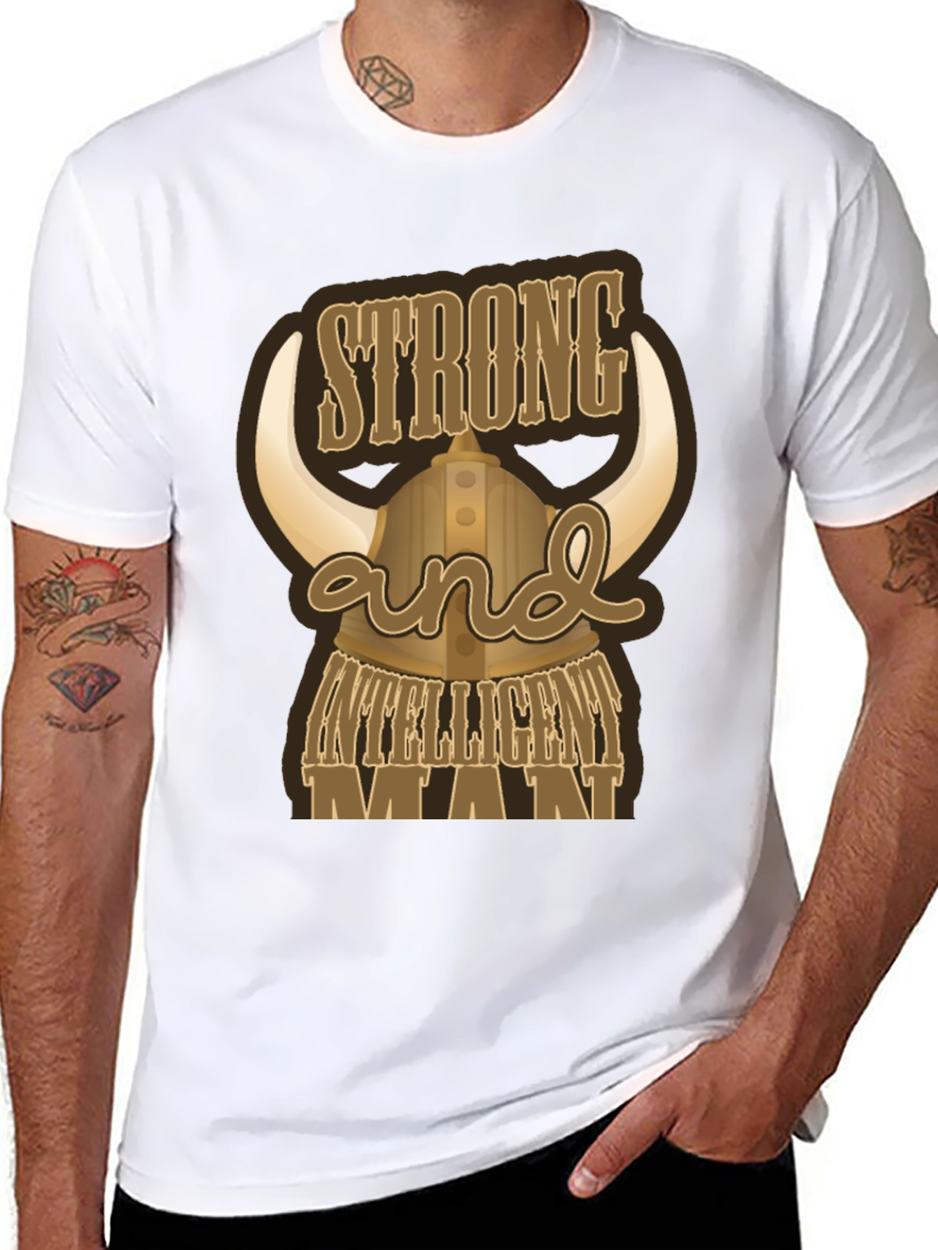 Strong and Intelligent Man T-Shirt