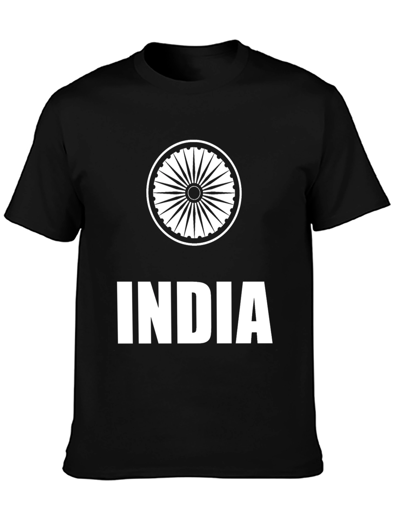India Graphic Black T-Shirt
