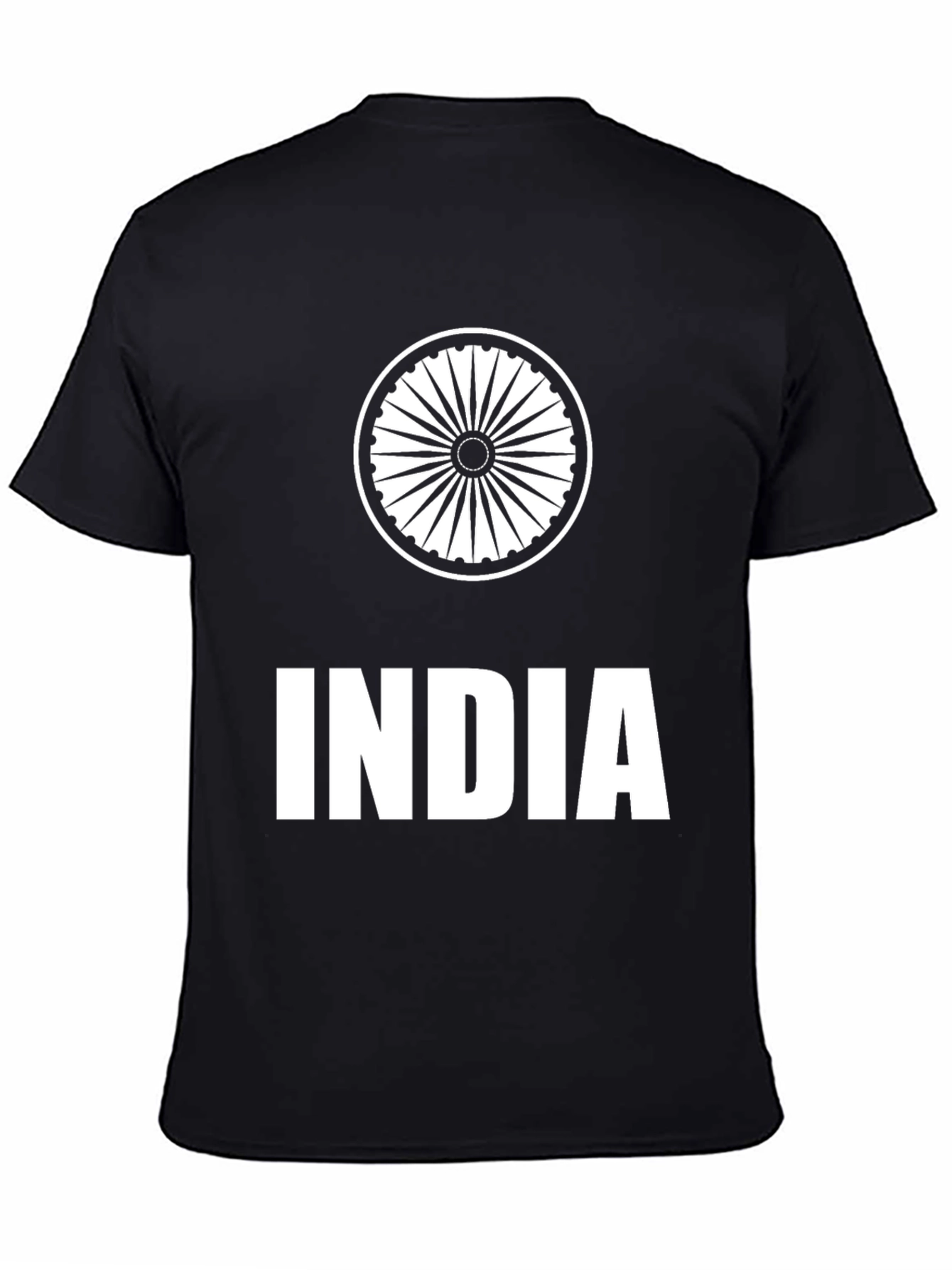India Graphic Black T-Shirt