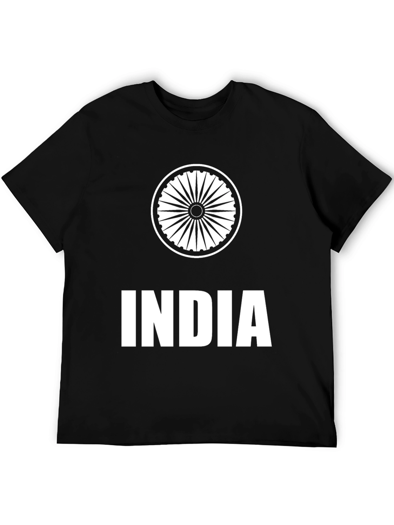 India Graphic Black T-Shirt