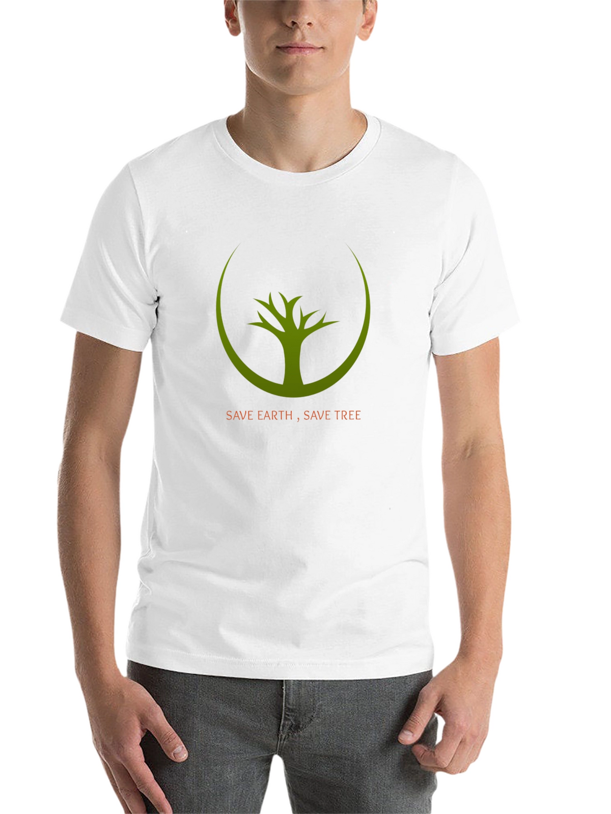 Eco-Friendly Save Earth Save Tree Graphic Tee