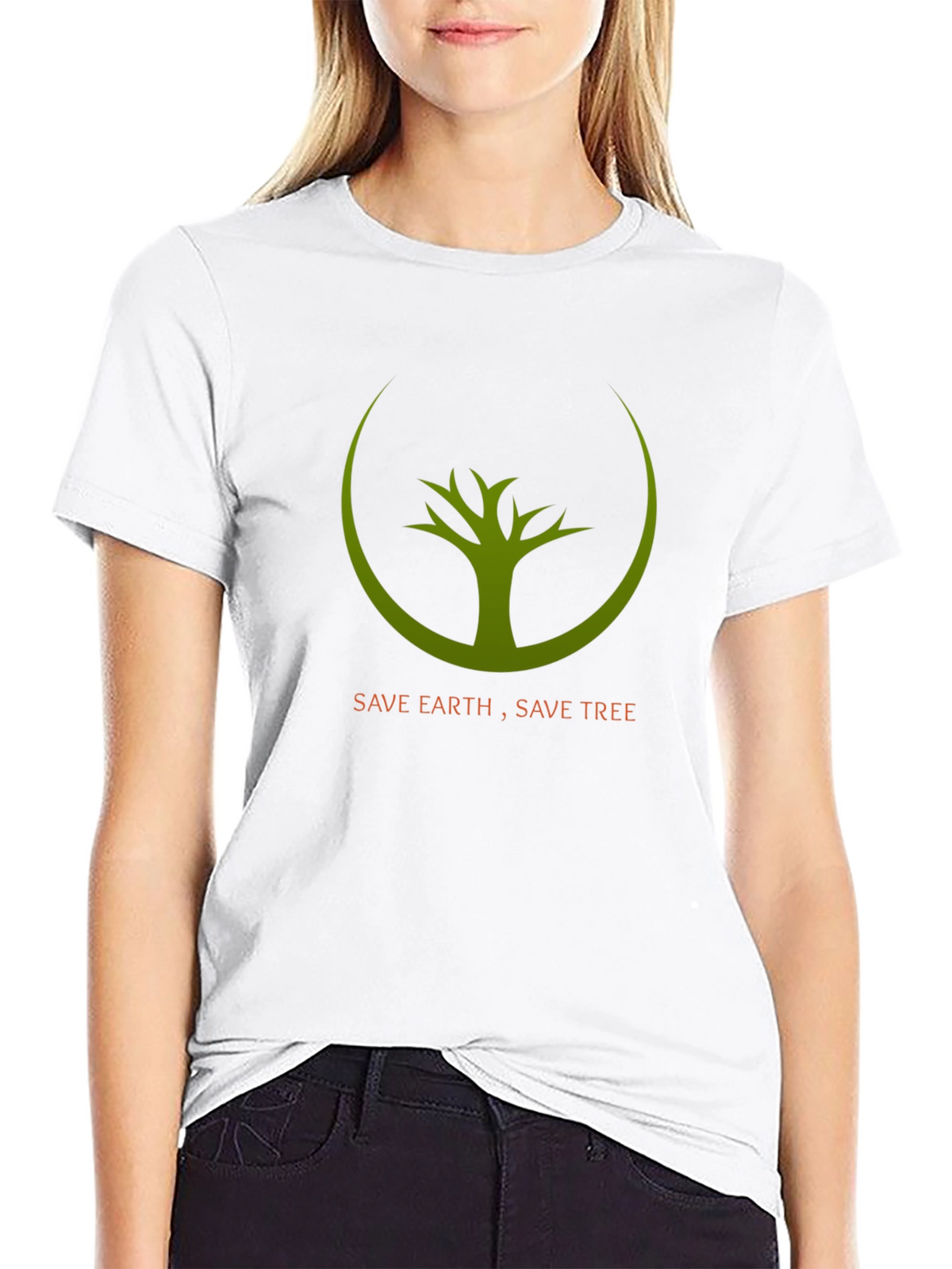 Eco-Friendly Save Earth Save Tree Graphic Tee