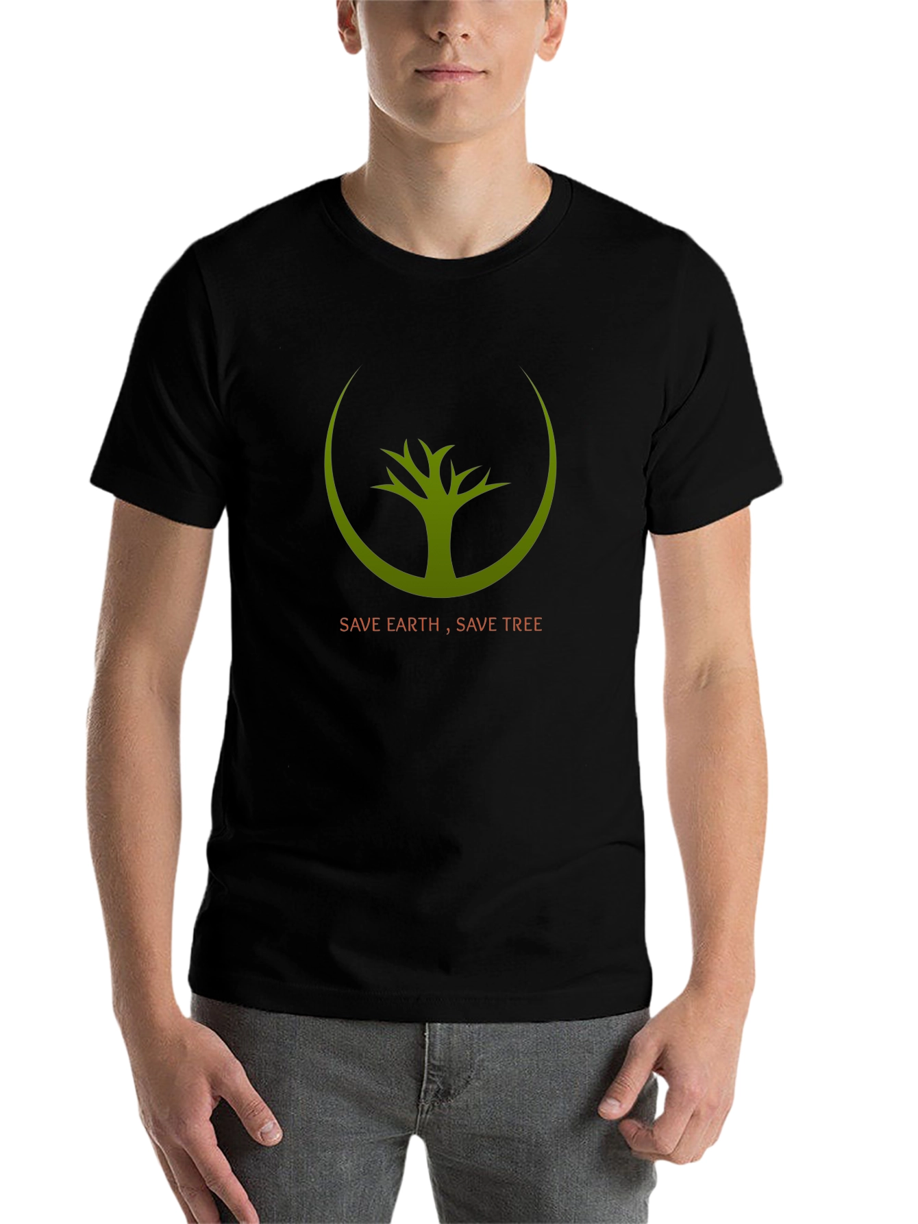Eco-Friendly Save Earth Save Tree Graphic Tee