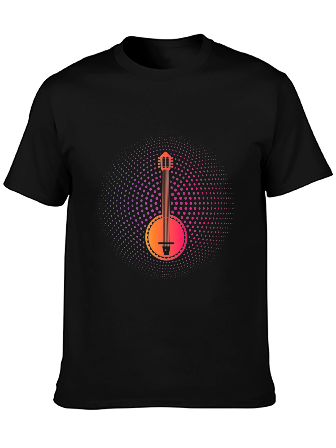Banjo Graphic Tee - Music Lovers Black T-Shirt