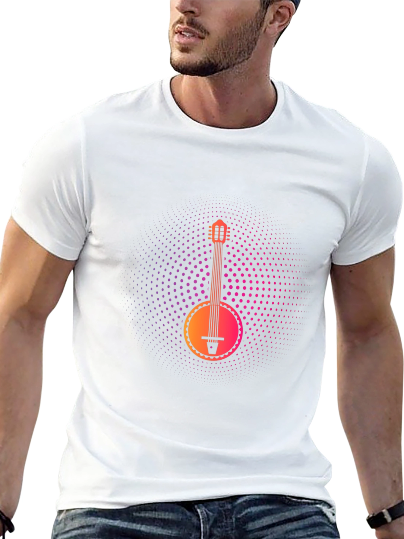Banjo Graphic Tee - Music Lovers Black T-Shirt