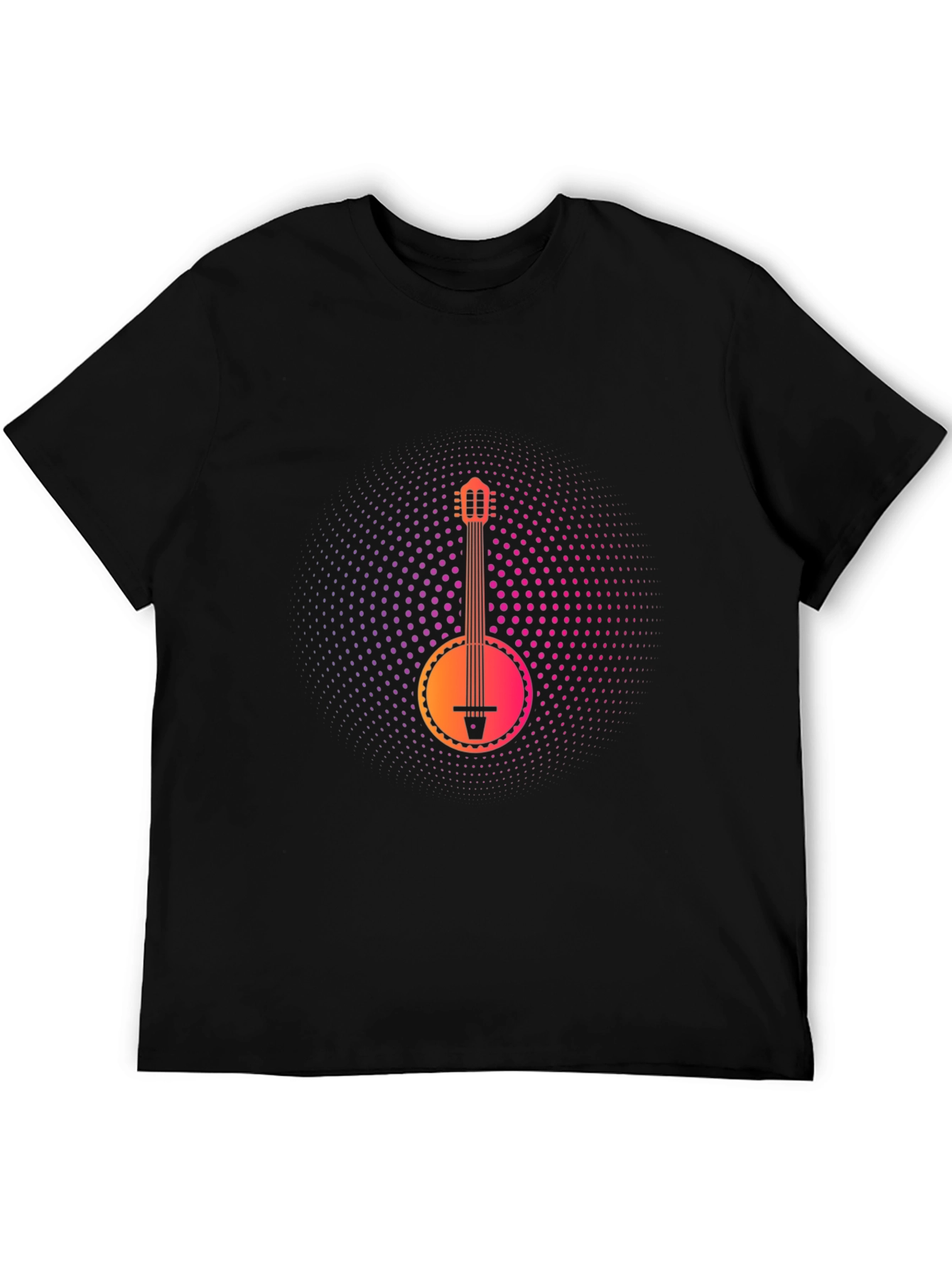 Banjo Graphic Tee - Music Lovers Black T-Shirt