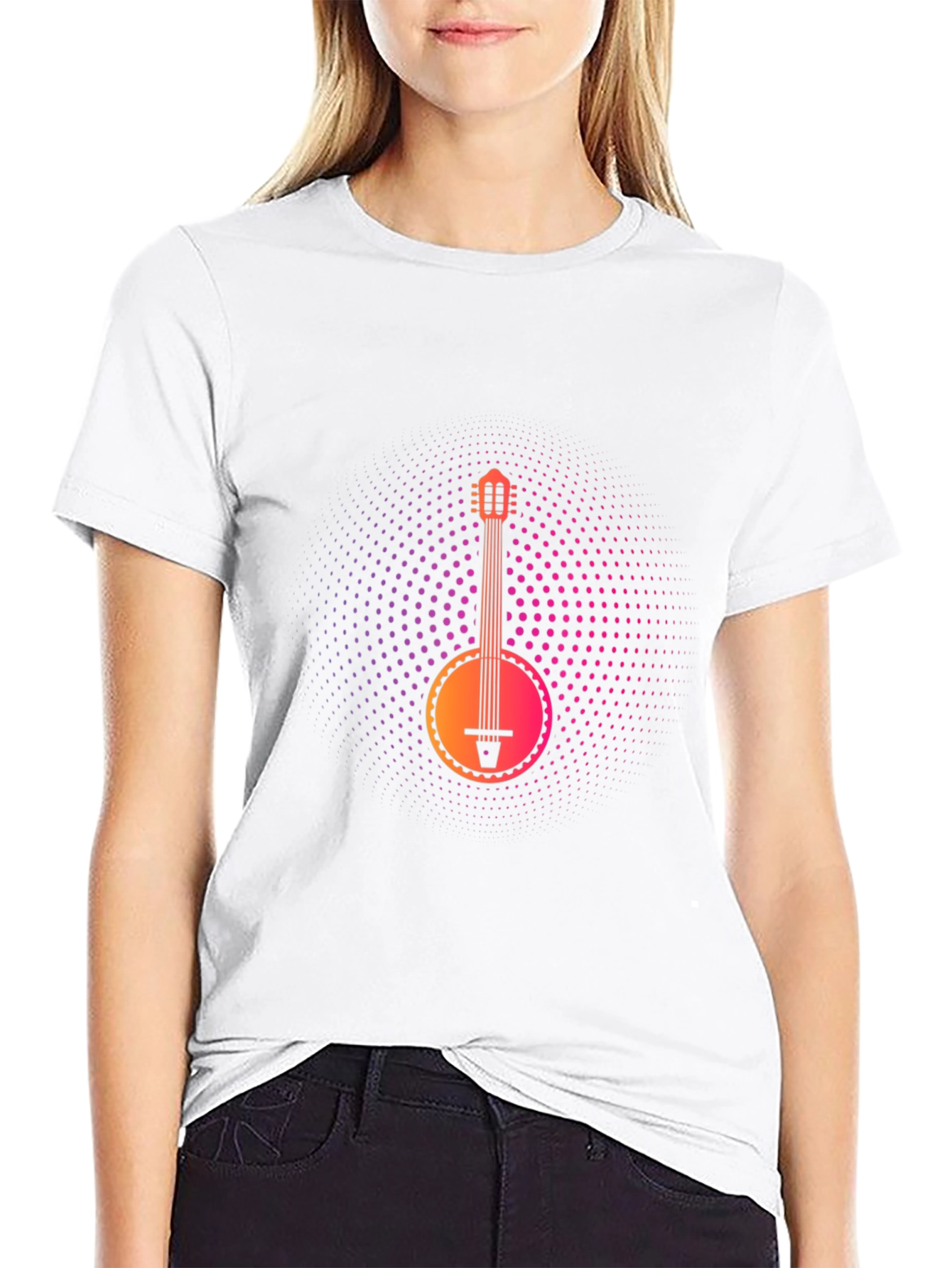 Banjo Graphic Tee - Music Lovers Black T-Shirt