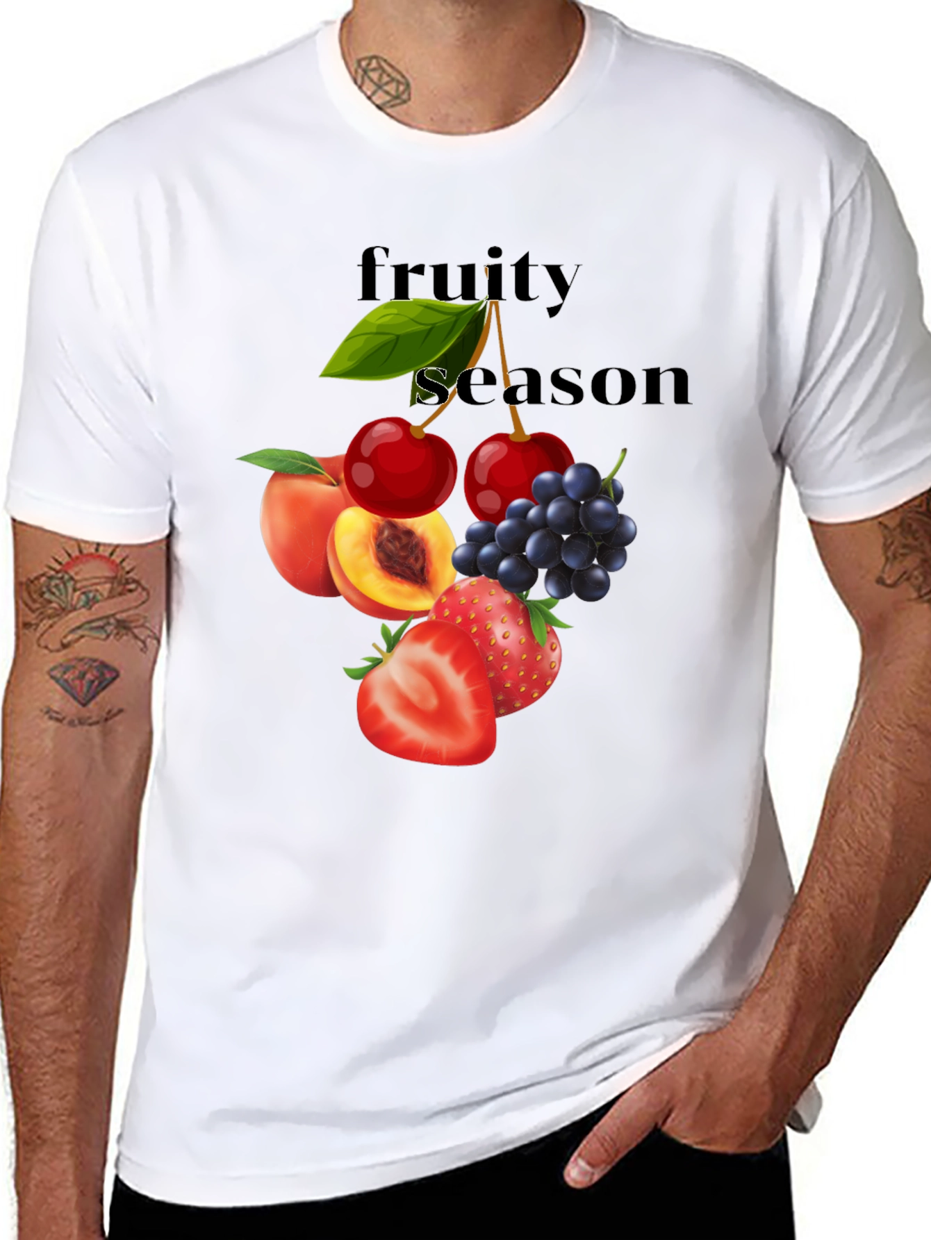 Fruity Season Graphic T-Shirt - Stylish & Comfortable